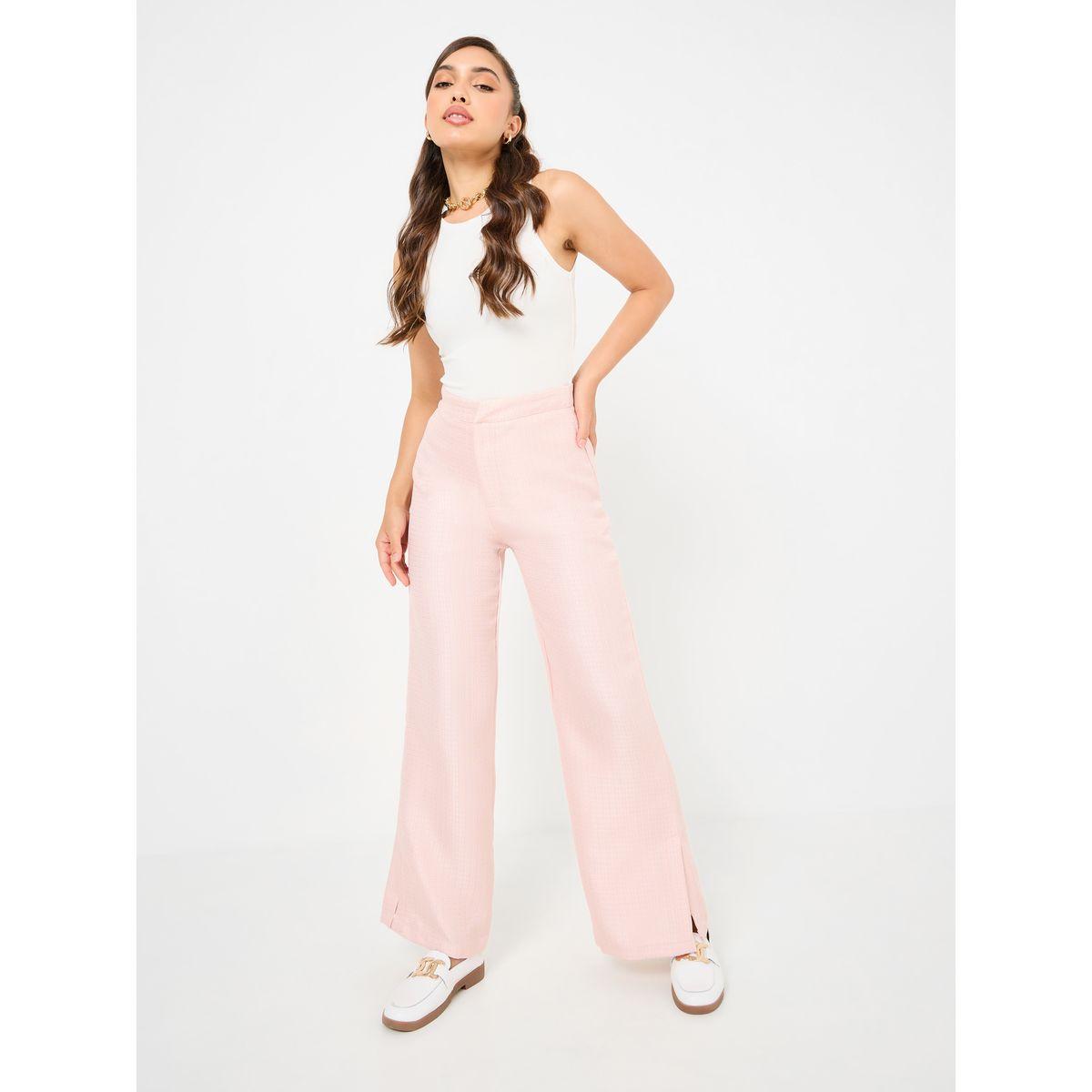 بنطال واسع الأرجل بشق جانبي-women-clothing-bottoms-trousers-image-1
