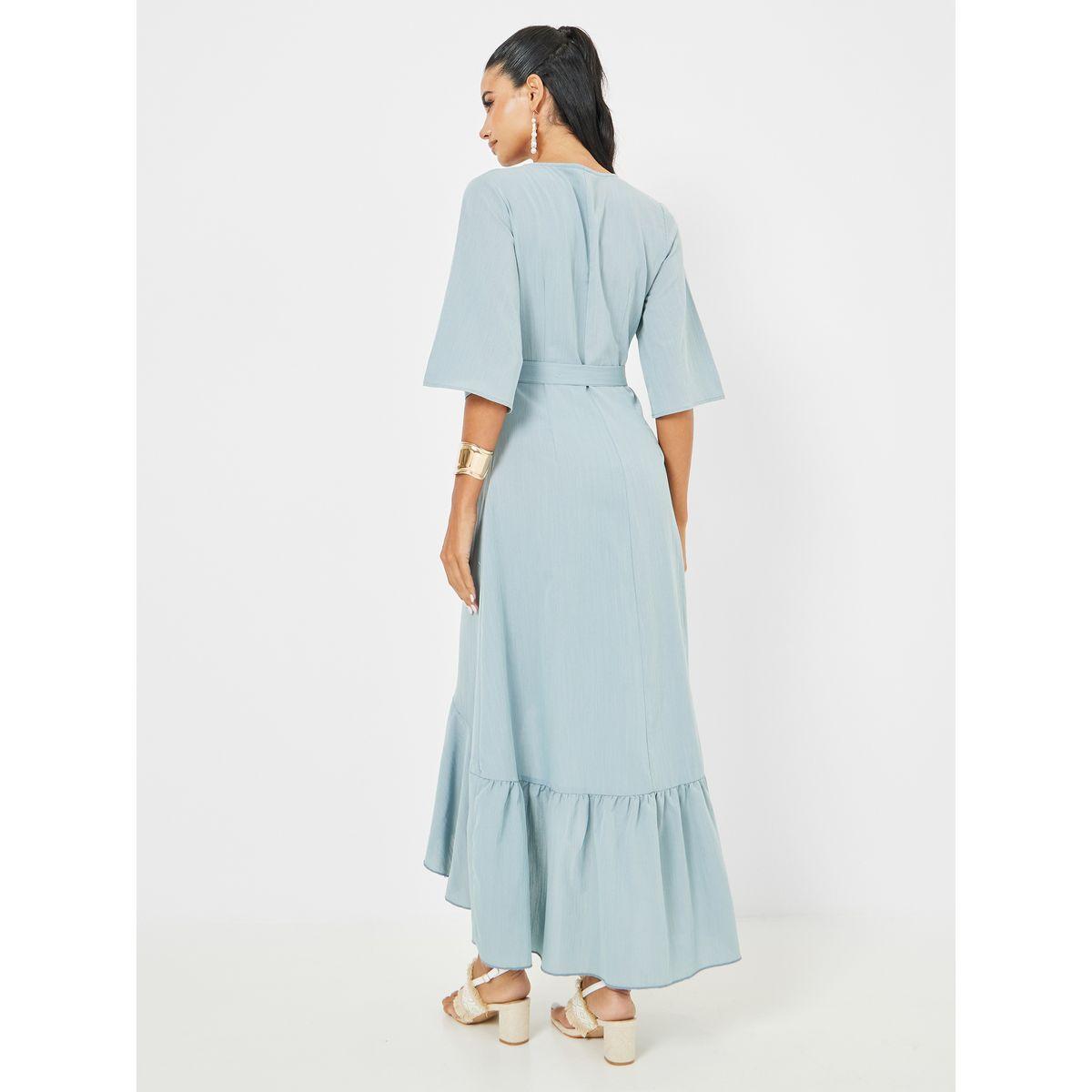 Styli Ruffled Edge Wrap Maxi Dress-women-clothing-dresses-image-4