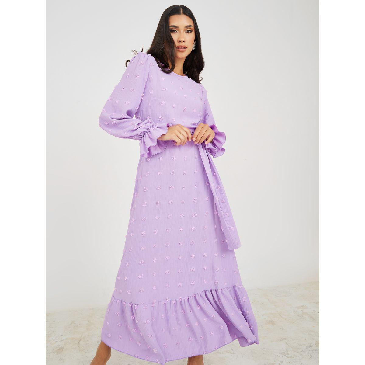فستان طويل برباط خصر-women-clothing-dresses-image-1