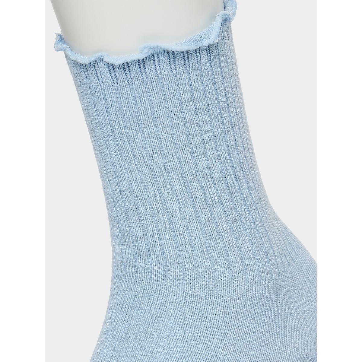 Styli Pack of 5 - Lettuce Edge Ankle Length Socks-women-socksandstockings-image-9