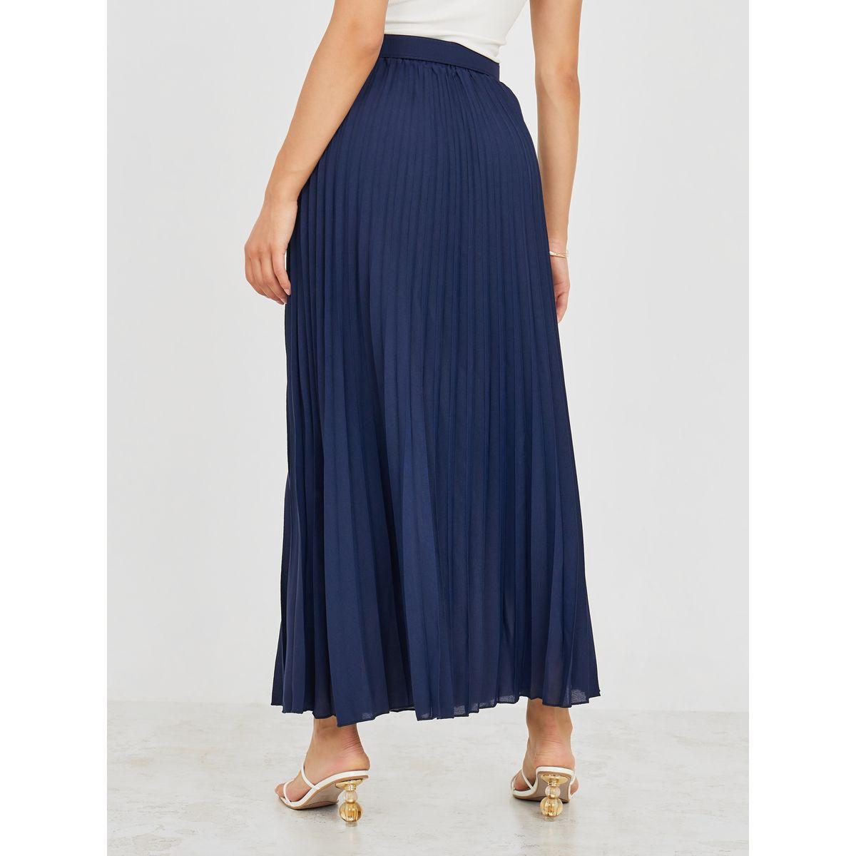 تنورة طويلة سادة بكسرات-women-clothing-bottoms-skirts-image-4
