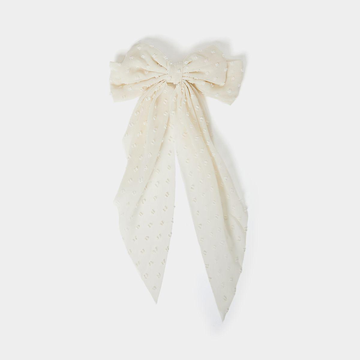 Styli Dobby Bow Hair Clip-women-hairaccessories-clips-image-1
