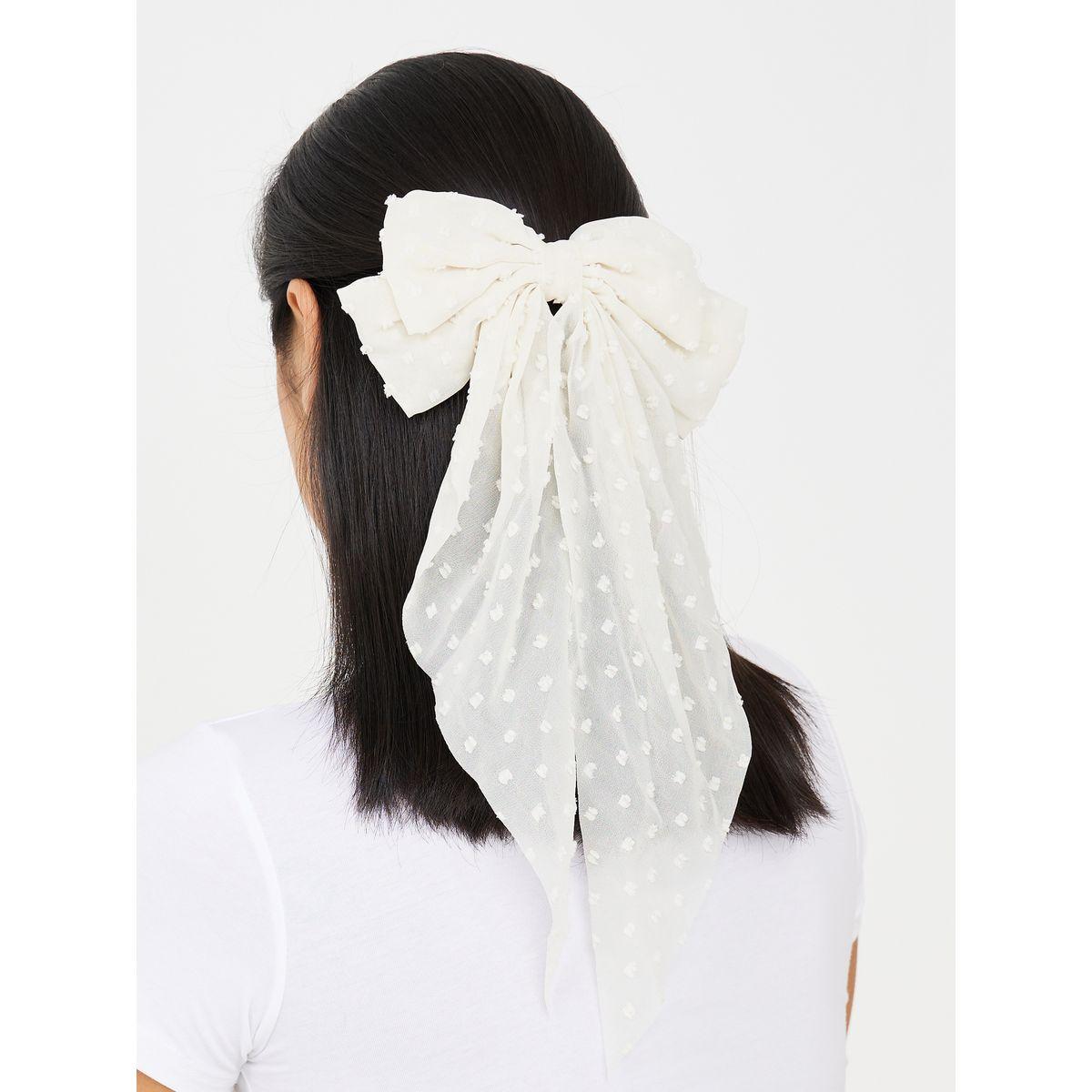 Styli Dobby Bow Hair Clip-women-hairaccessories-clips-image-2