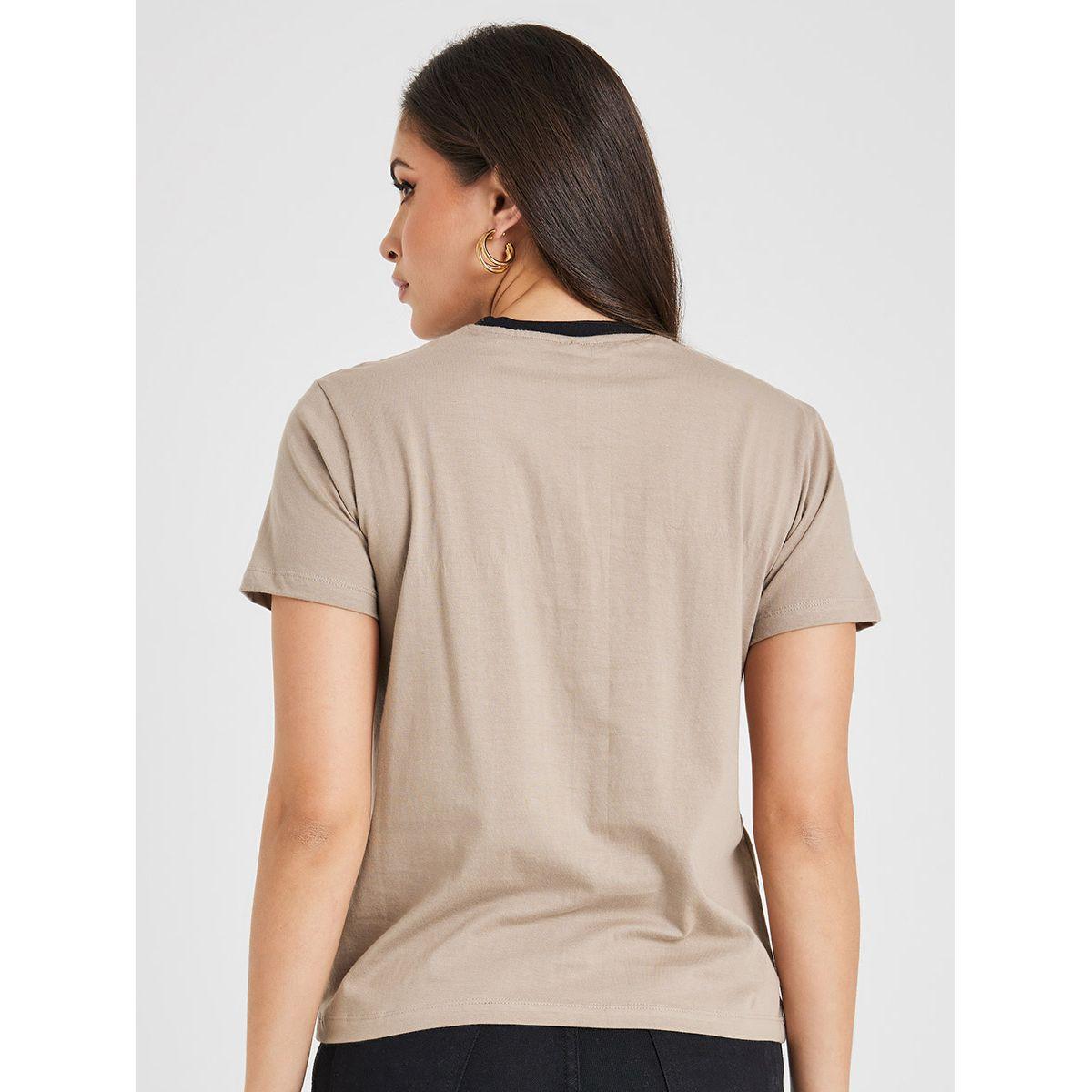 Styli Regular Fit Round Contrast Neck Slogan T-Shirt-women-clothing-tshirts-image-5