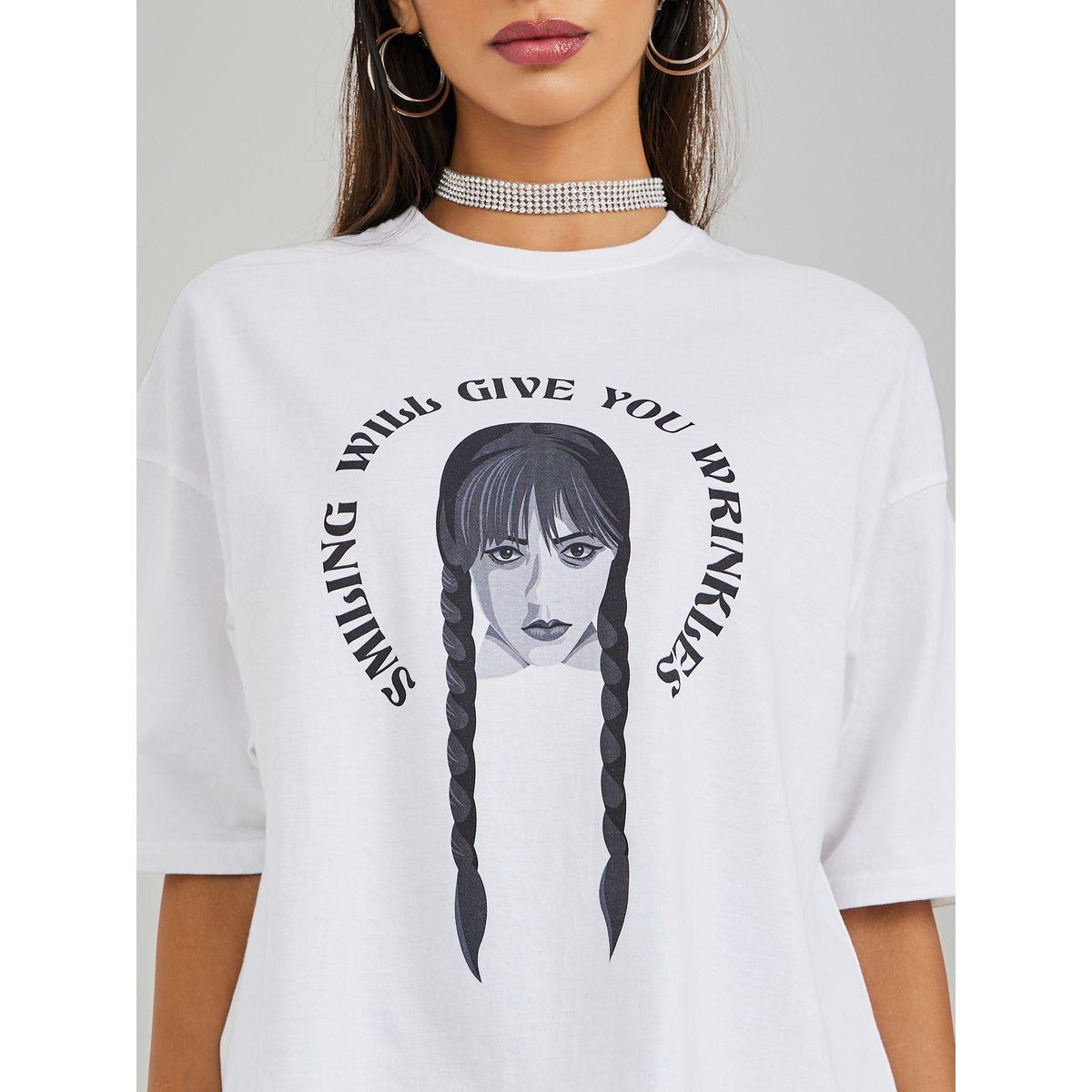 تيشيرت قصير بقصة واسعة-women-clothing-tshirts-image-4