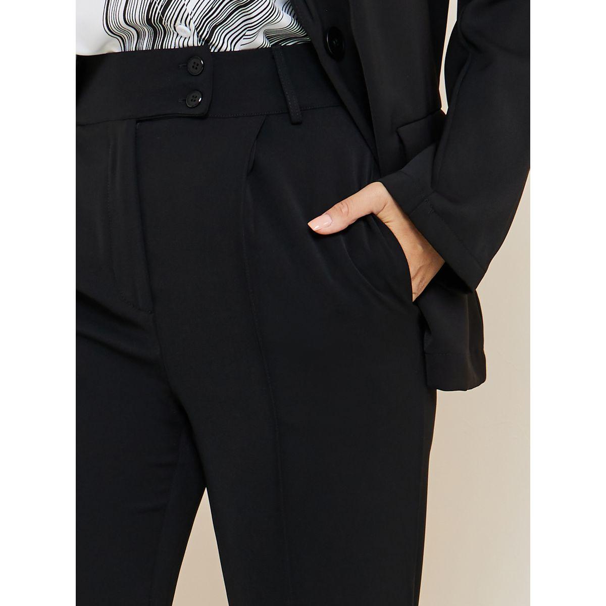 Styli High Rise Straight Leg Trouser with Belt Loops-women-clothing-bottoms-trousers-image-3