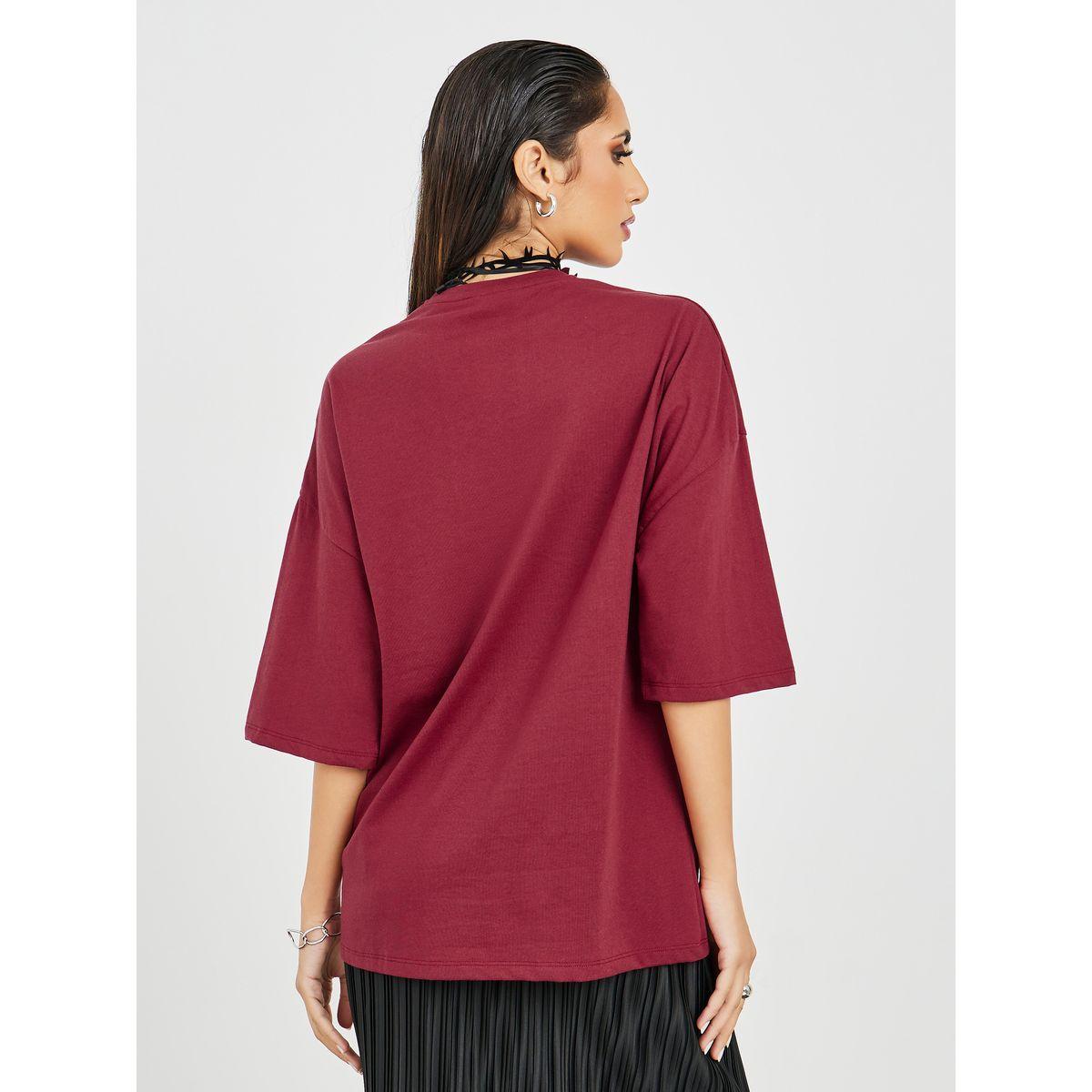 تيشيرت واسع باكمام قصيرة-women-clothing-tshirts-image-4