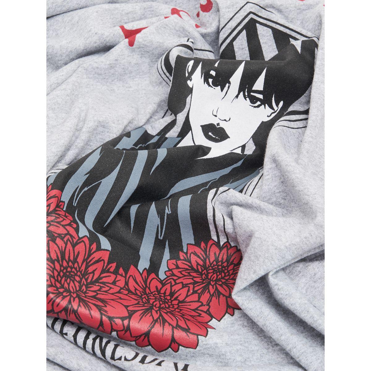 Styli Oversized Wednesday Graphic Drop Shoulder T-Shirt-women-clothing-tshirts-image-5