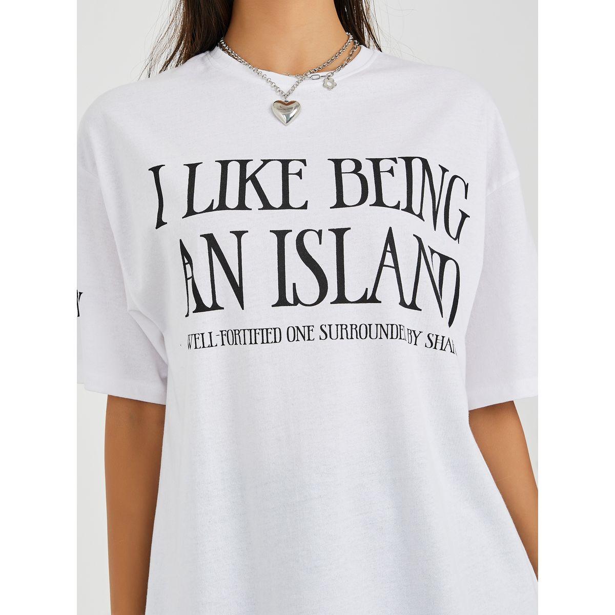 تيشيرت واسع مطبع بكتابة-women-clothing-tshirts-image-4