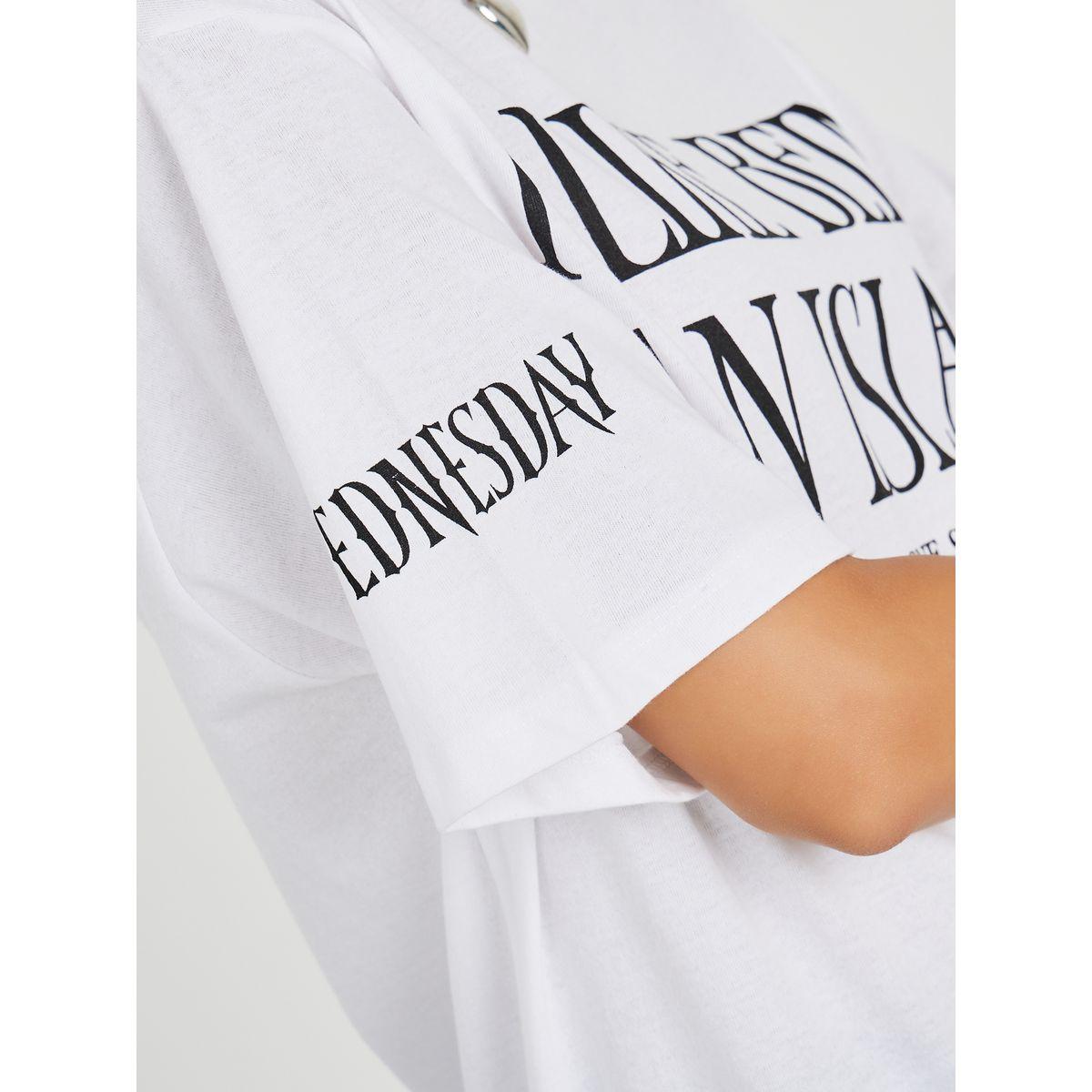 Styli Oversized I Love Being An Island Slogan Print T-shirt-women-clothing-tshirts-image-5