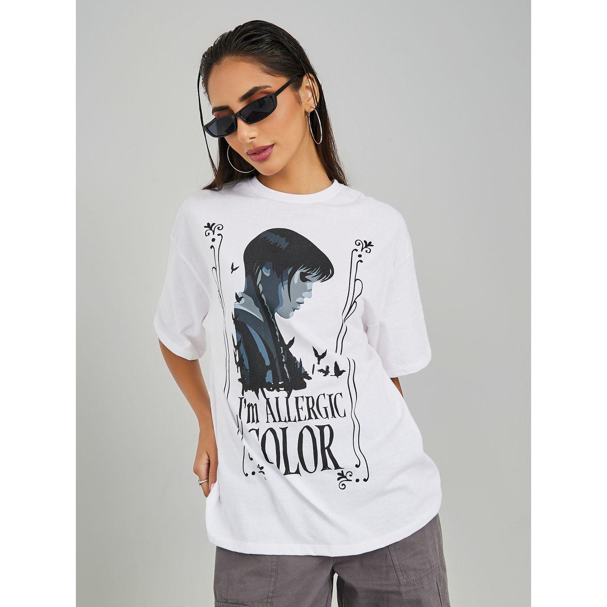 Styli Oversized Wednesday Graphic Longline T-Shirt-women-clothing-tshirts-image-3