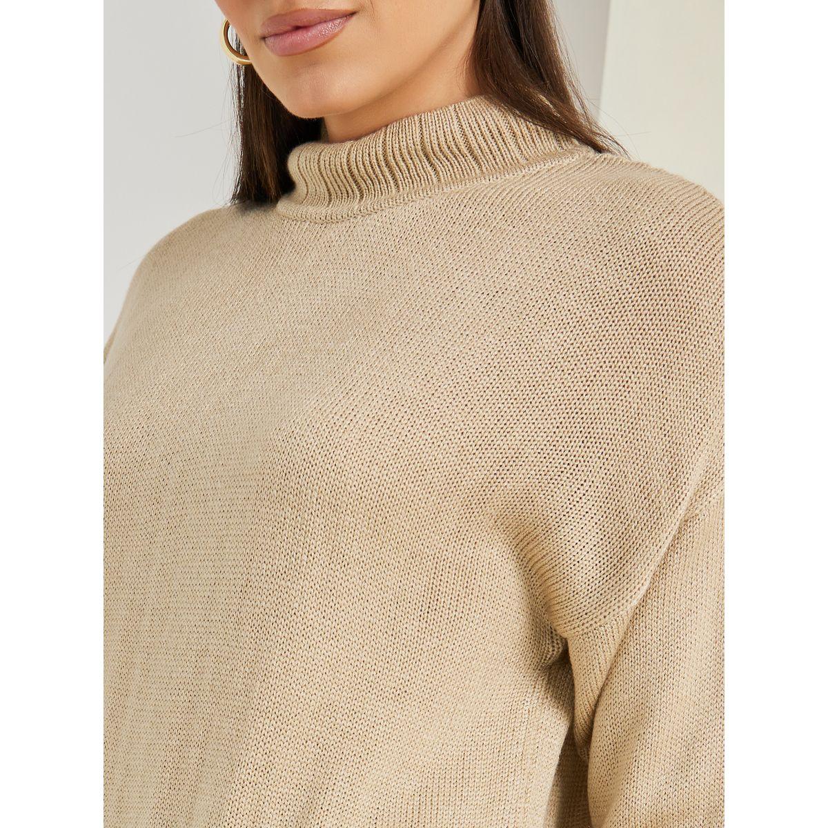 Styli Oversized High Neck Longline Sweater-women-winterwear-cardigansandjumpers-cardigans-image-3