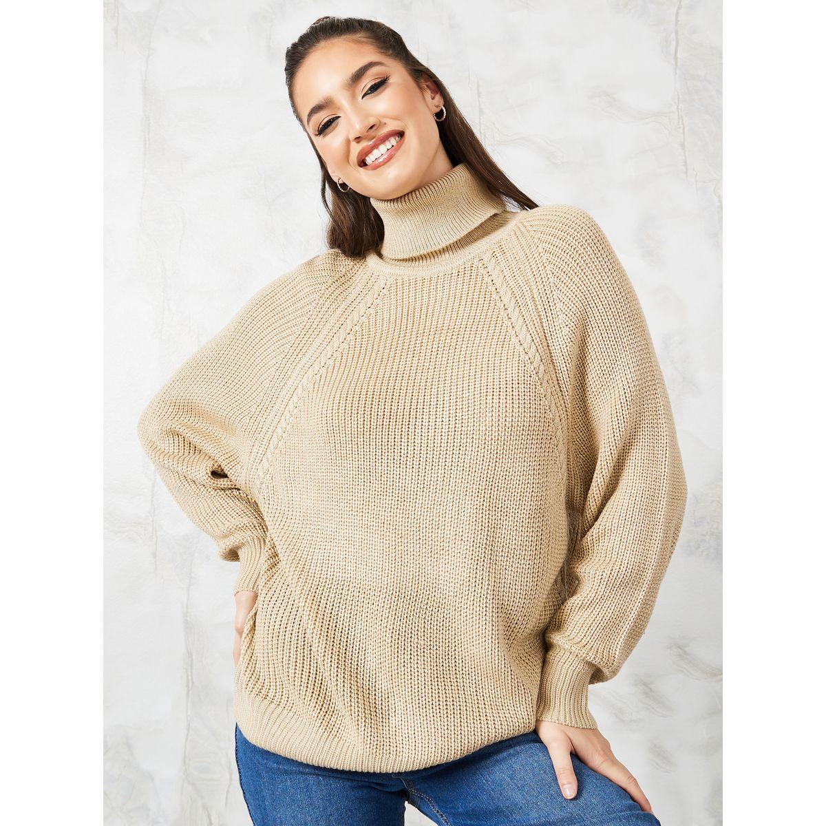 Styli Oversized Chunky Knit Turtle Neck Sweater-women-clothing-cardigansandjumpers-jumpers-image-3