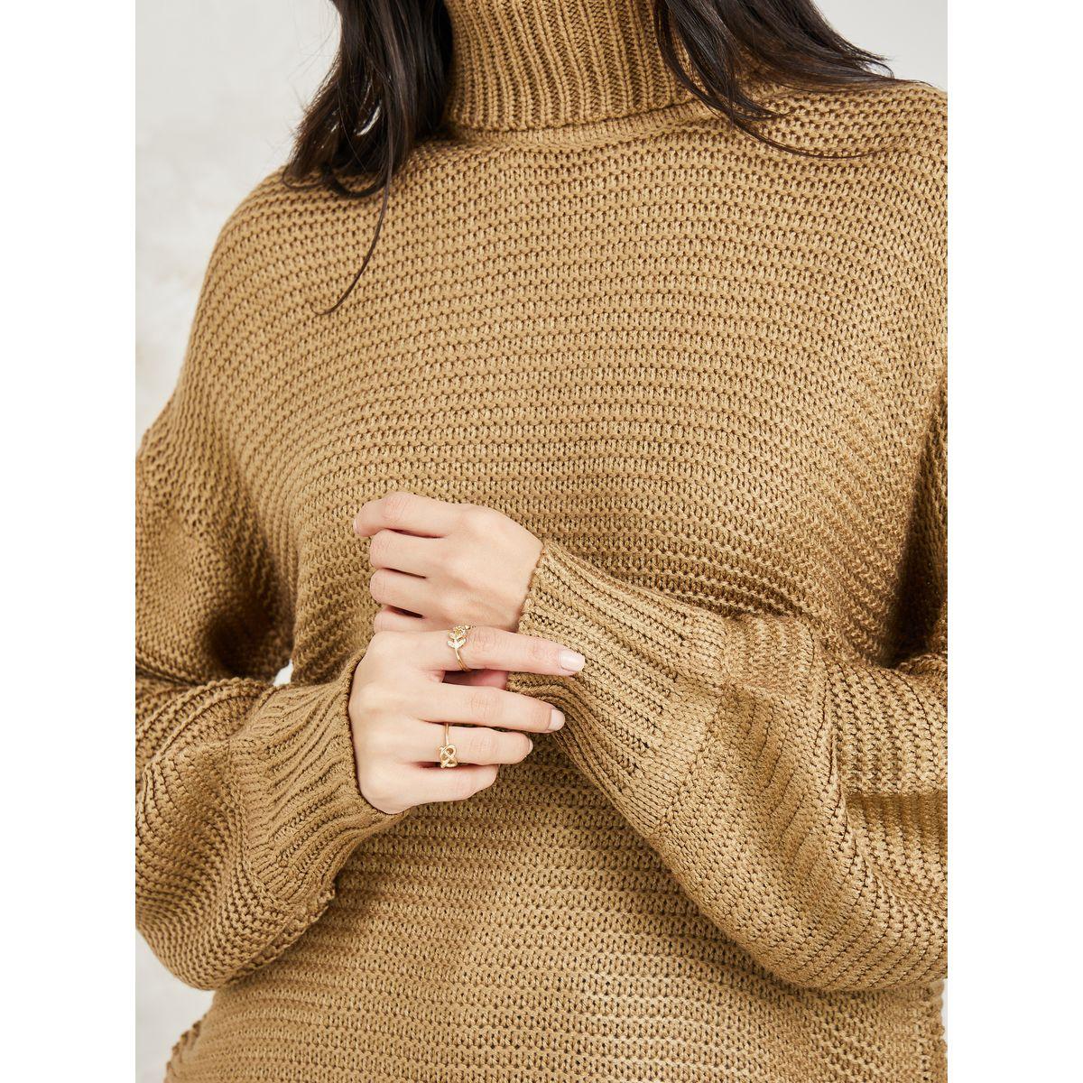 Styli Oversized Regular Length Chunky Knit Turtle Neck Sweater-women-clothing-cardigansandjumpers-jumpers-image-4