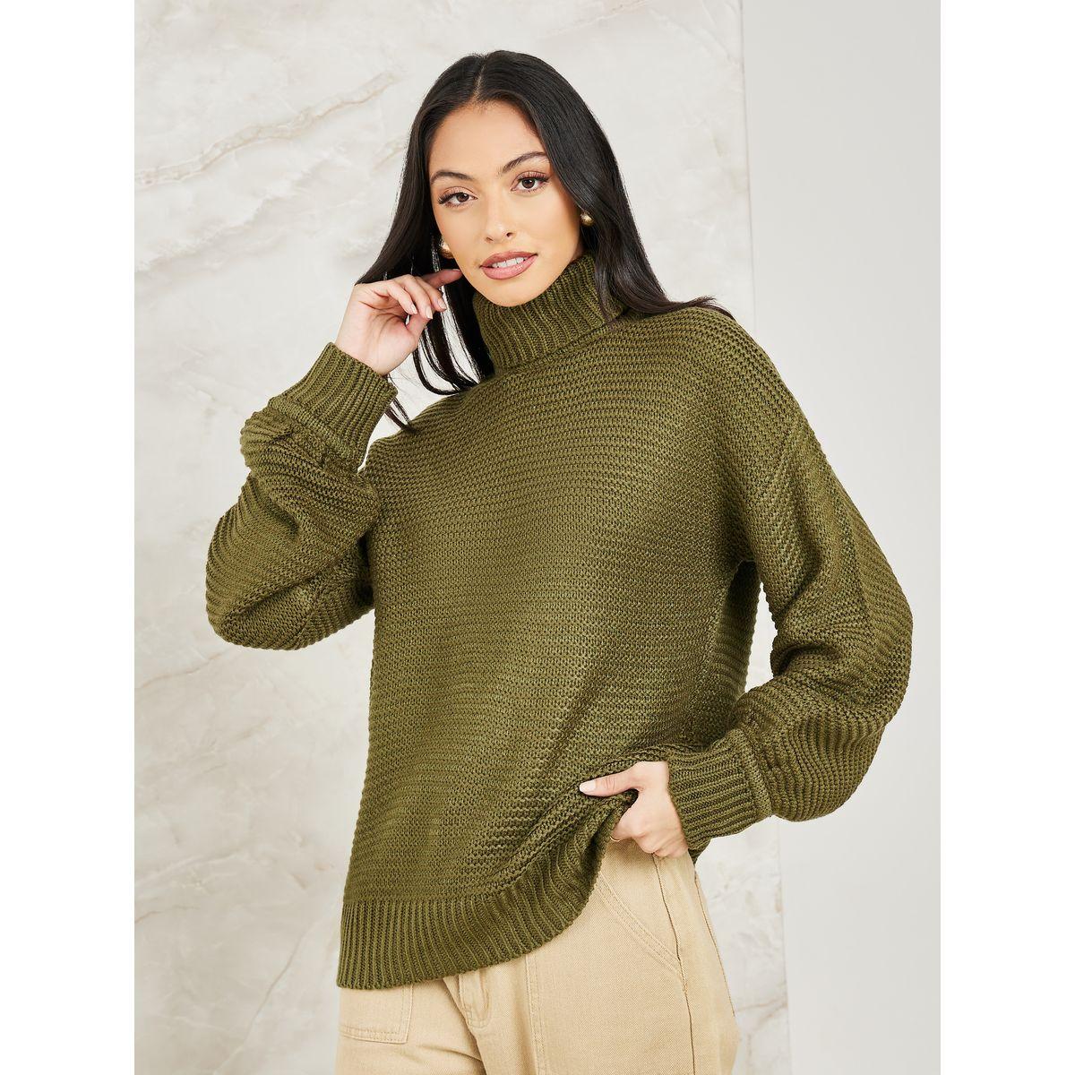 Styli Oversized Regular Length Chunky Knit Turtle Neck Sweater-women-clothing-cardigansandjumpers-jumpers-image-3