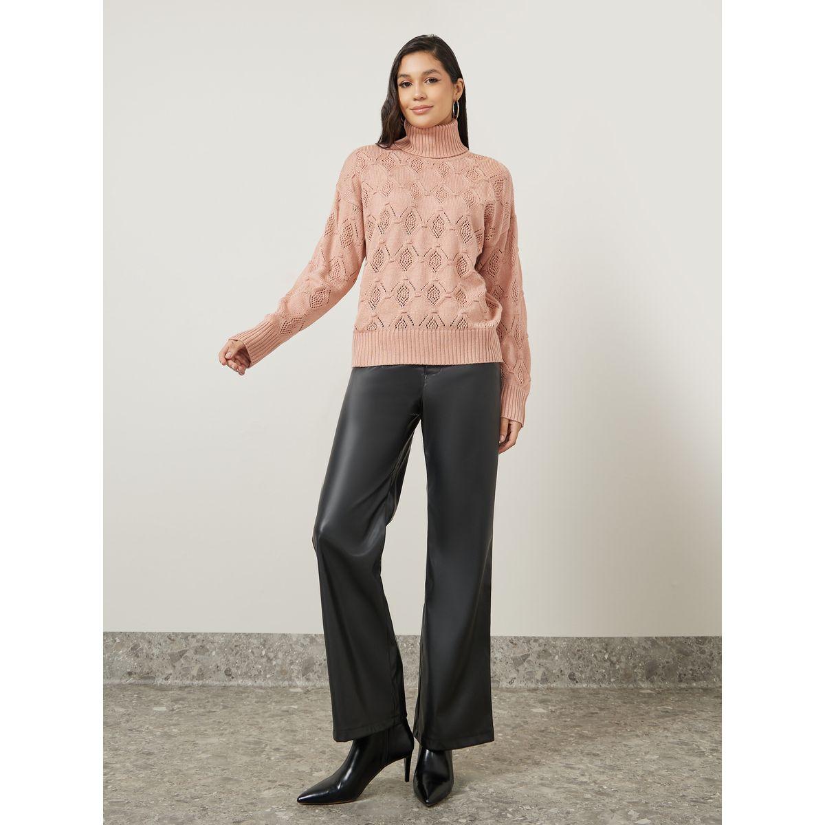سويتر محبوك بياقة عالية-women-clothing-cardigansandjumpers-jumpers-image-2