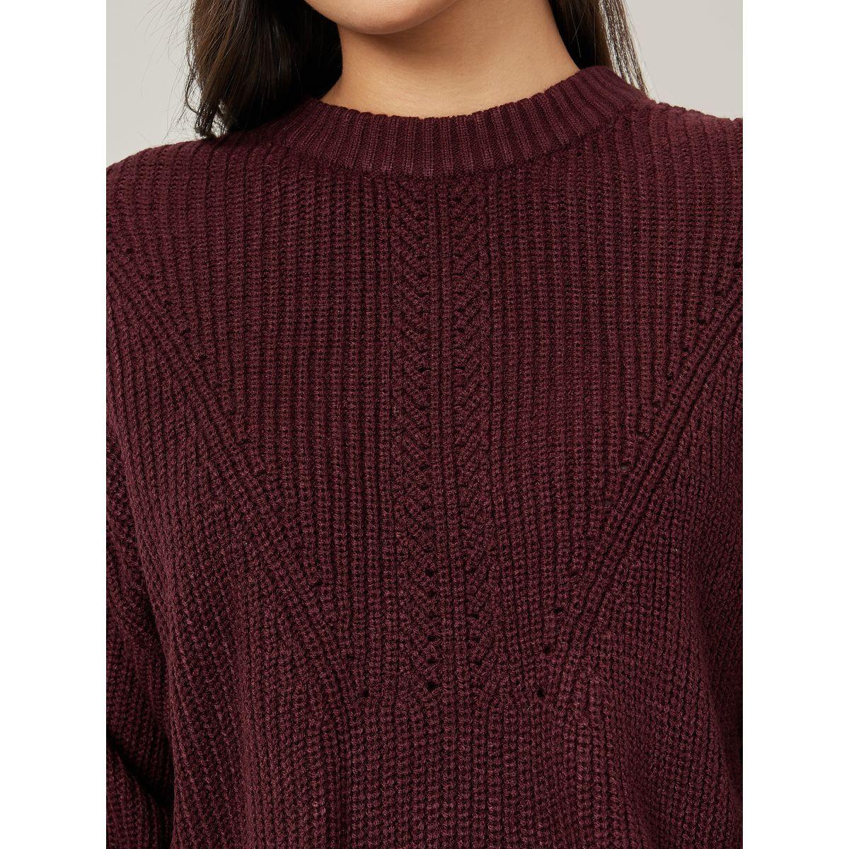 Styli Regular Fit Chunky Knit Round Neck Sweater-women-clothing-cardigansandjumpers-jumpers-image-3