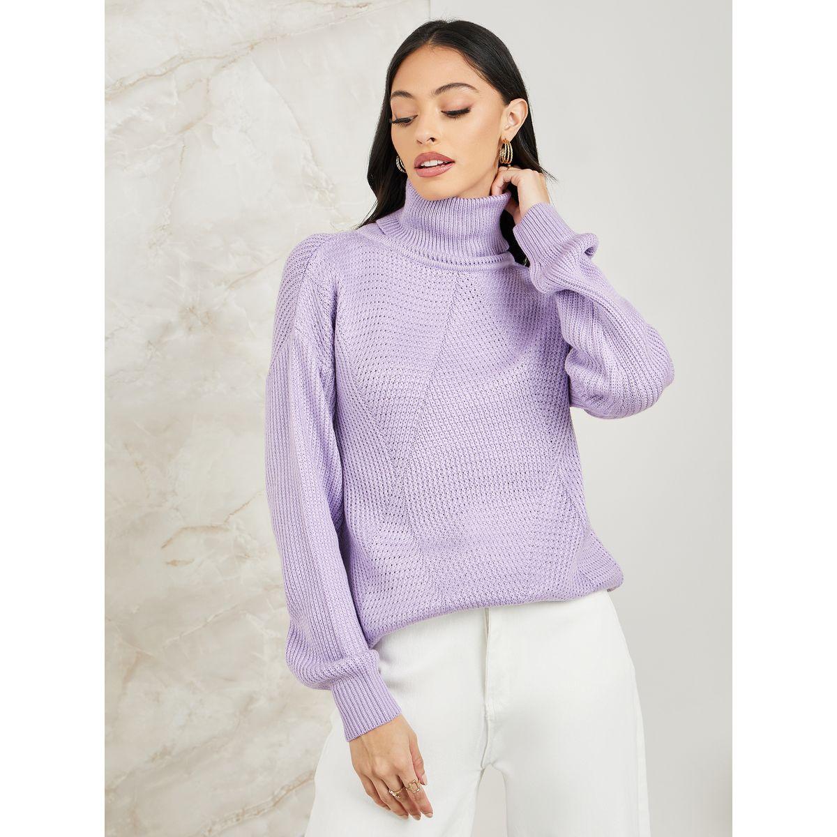 Styli Regular Fit Regular Length Turtle Neck Ribbed Sweater-women-clothing-cardigansandjumpers-jumpers-image-1