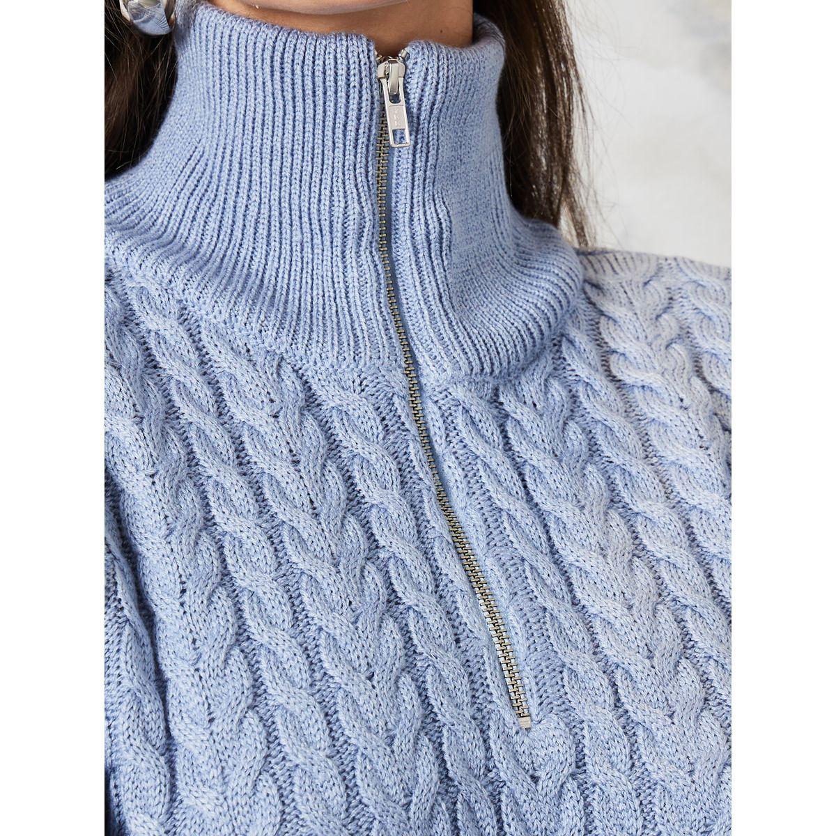 Styli Oversized Chunky Cable Knit Half Zip Sweater-women-clothing-cardigansandjumpers-jumpers-image-3