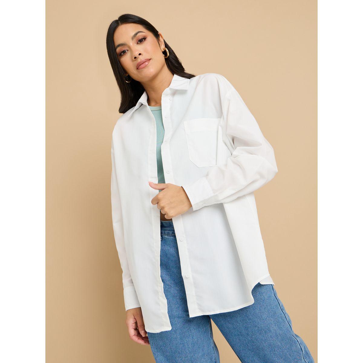 بلوزة طويلة واسعة مع جيوب-women-clothing-shirtsandblouses-shirts-image-1
