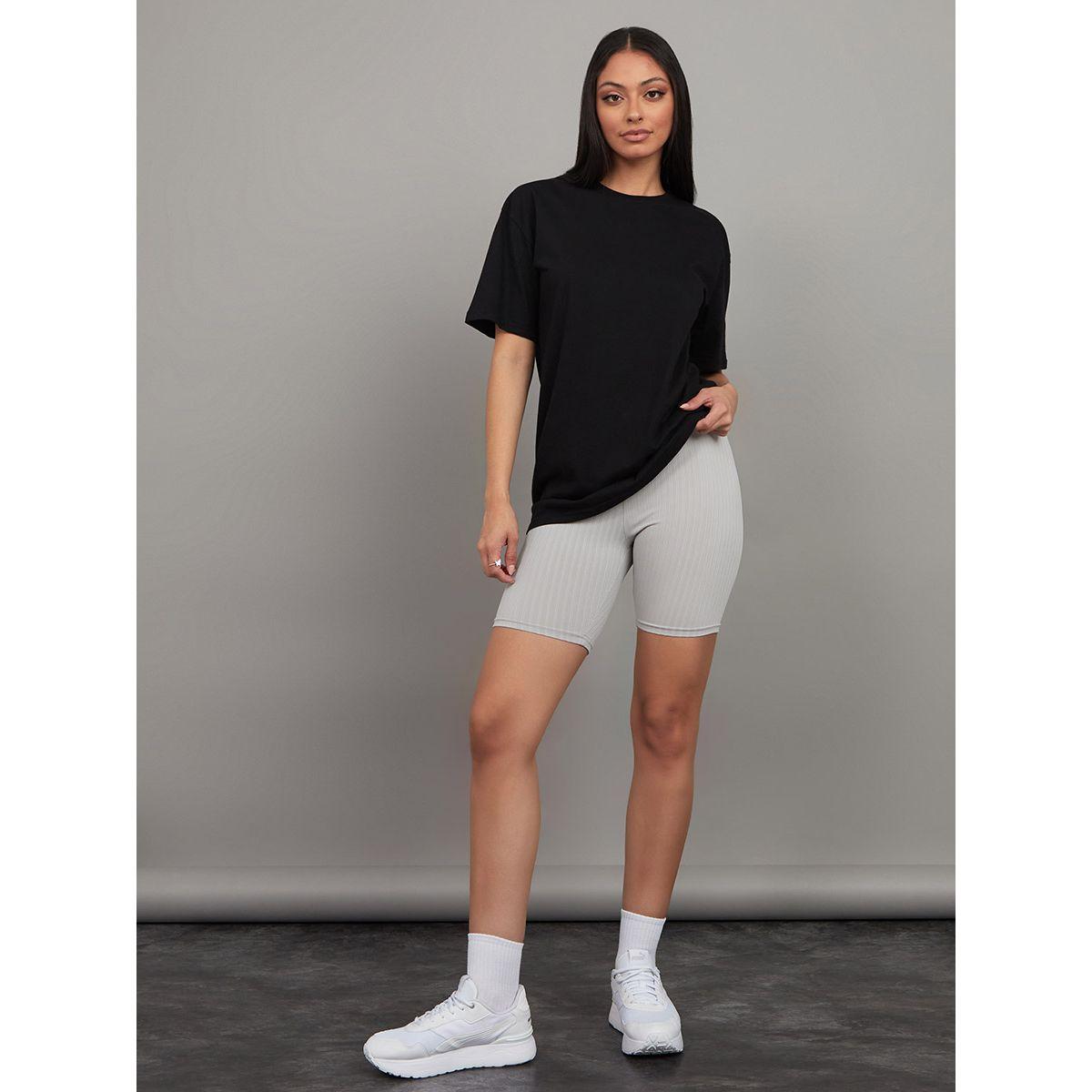 مجموعة من 2 تيشيرت واسع سادة-women-clothing-tshirts-image-3