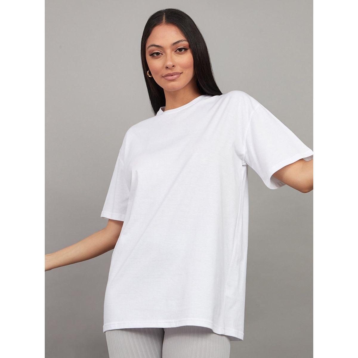 مجموعة من 2 تيشيرت واسع سادة-women-clothing-tshirts-image-7
