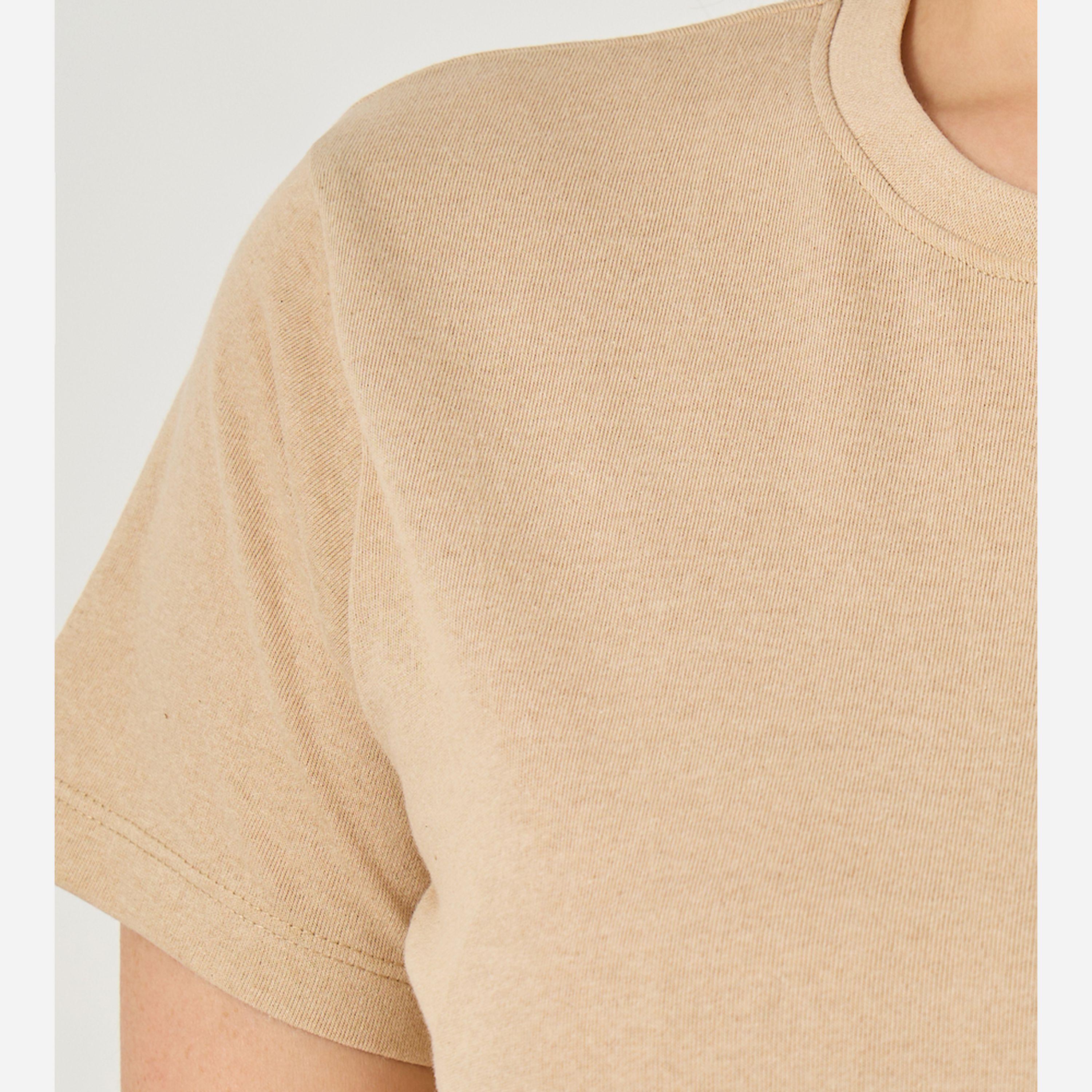 Styli Unwind Solid Round Neck T-Shirt And Pyjama Set-women-clothing-nightwear-pyjamas-longsets-image-3
