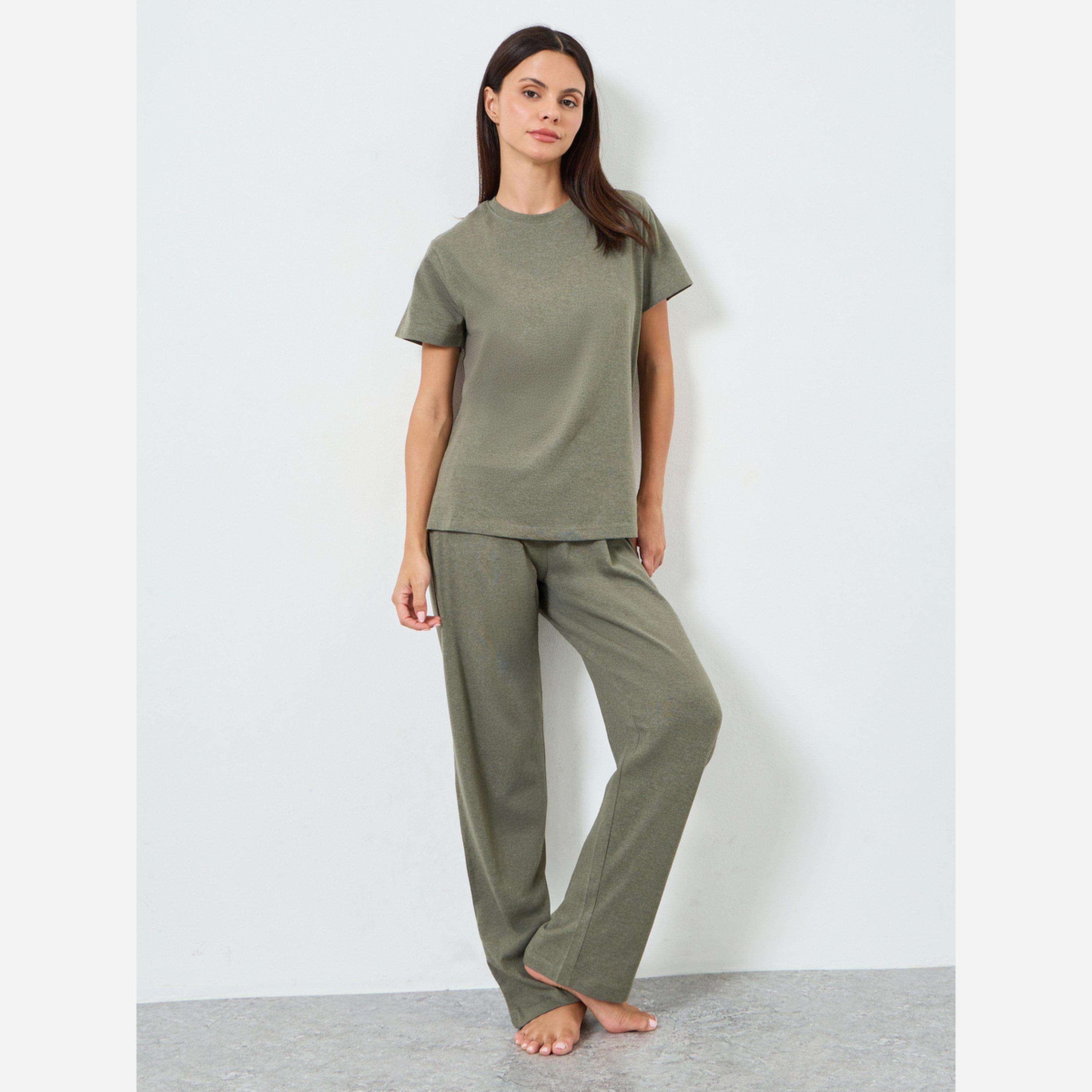 ستايلي - بيجاما قطن خالص-women-clothing-nightwear-pyjamas-longsets-image-1