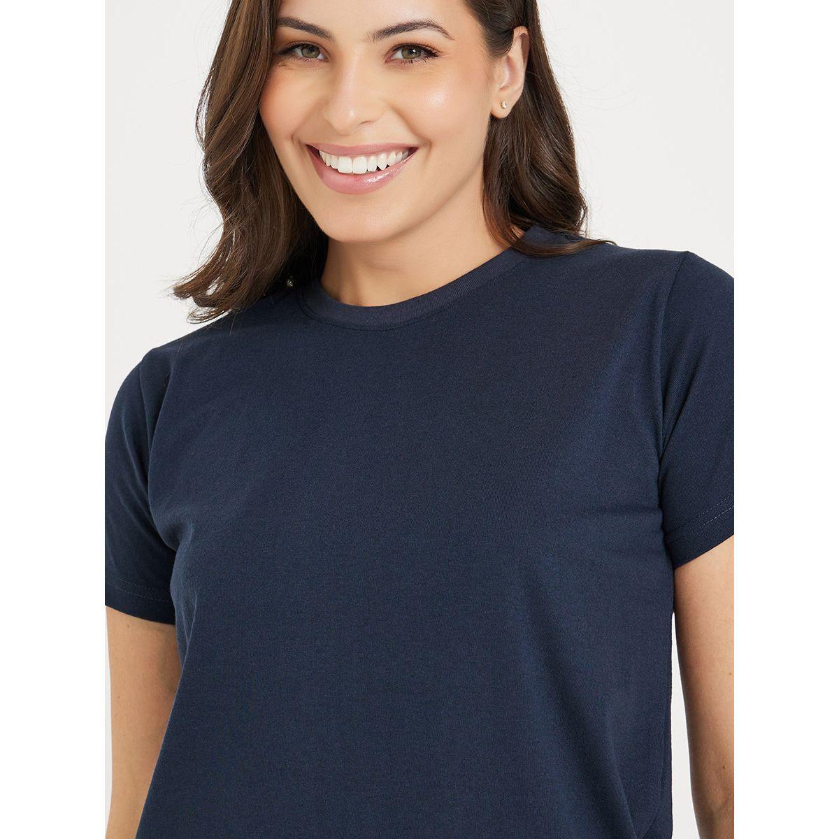 Styli Unwind Solid Cotton T-Shirt & Pyjama Set-women-clothing-nightwear-pyjamas-longsets-image-4