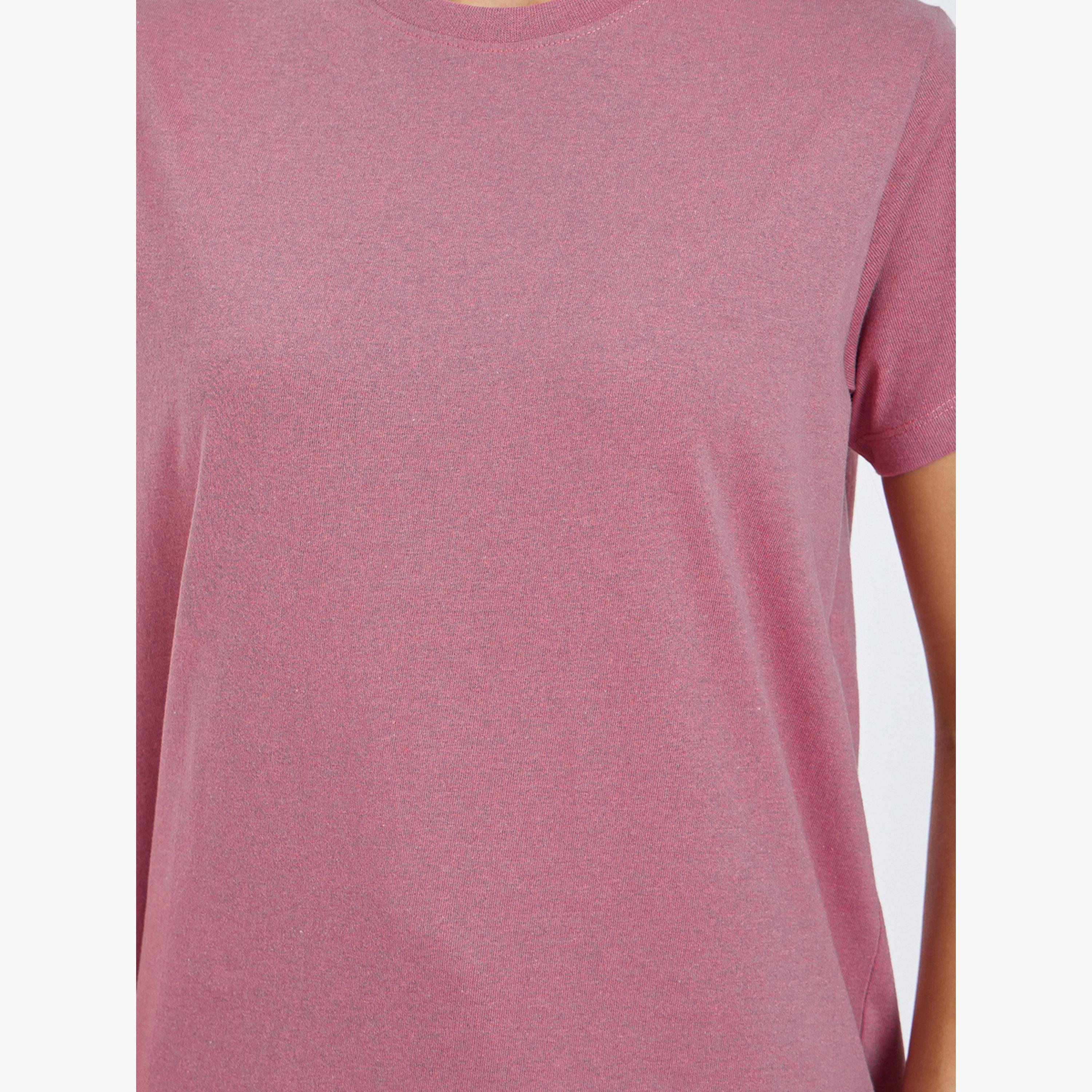 Styli Solid Cotton T-Shirt and Pyjama Set-women-clothing-nightwear-pyjamas-longsets-image-5