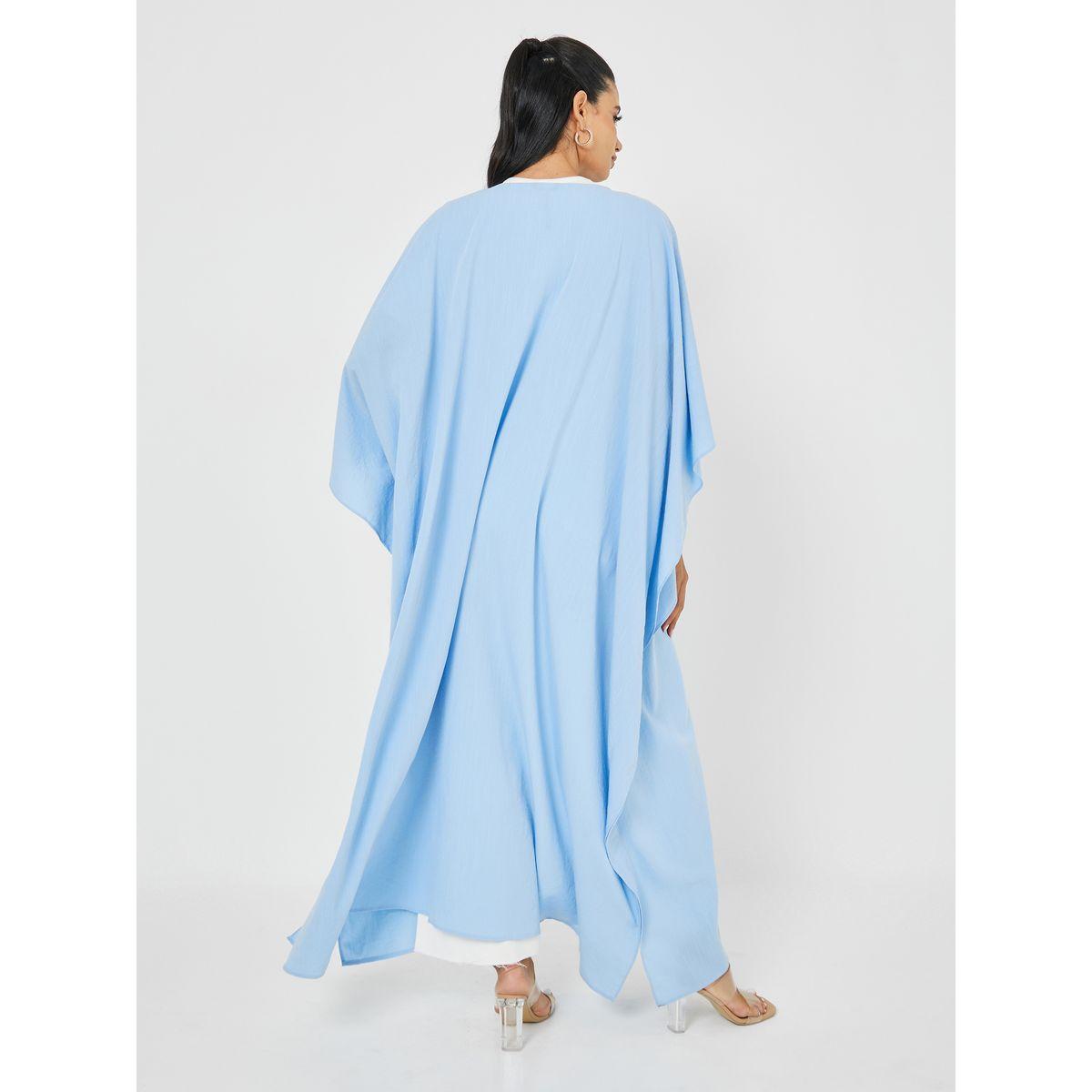Styli Oversized Fit Linen Look Maxi Kimono-women-clothing-shirtsandblouses-shirts-image-5