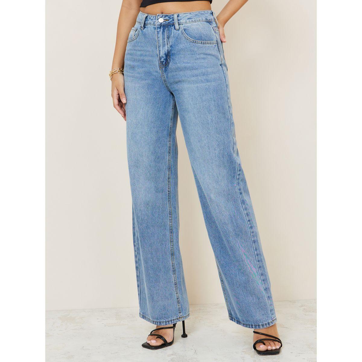 Styli High Rise Wide Leg Jeans-women-clothing-bottoms-jeans-image-1
