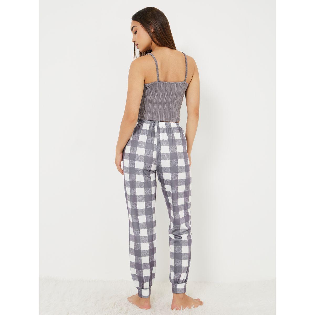 طقم بيجاما من ( بلوزة كامي + بنطال )-women-clothing-nightwear-pyjamas-longsets-image-5