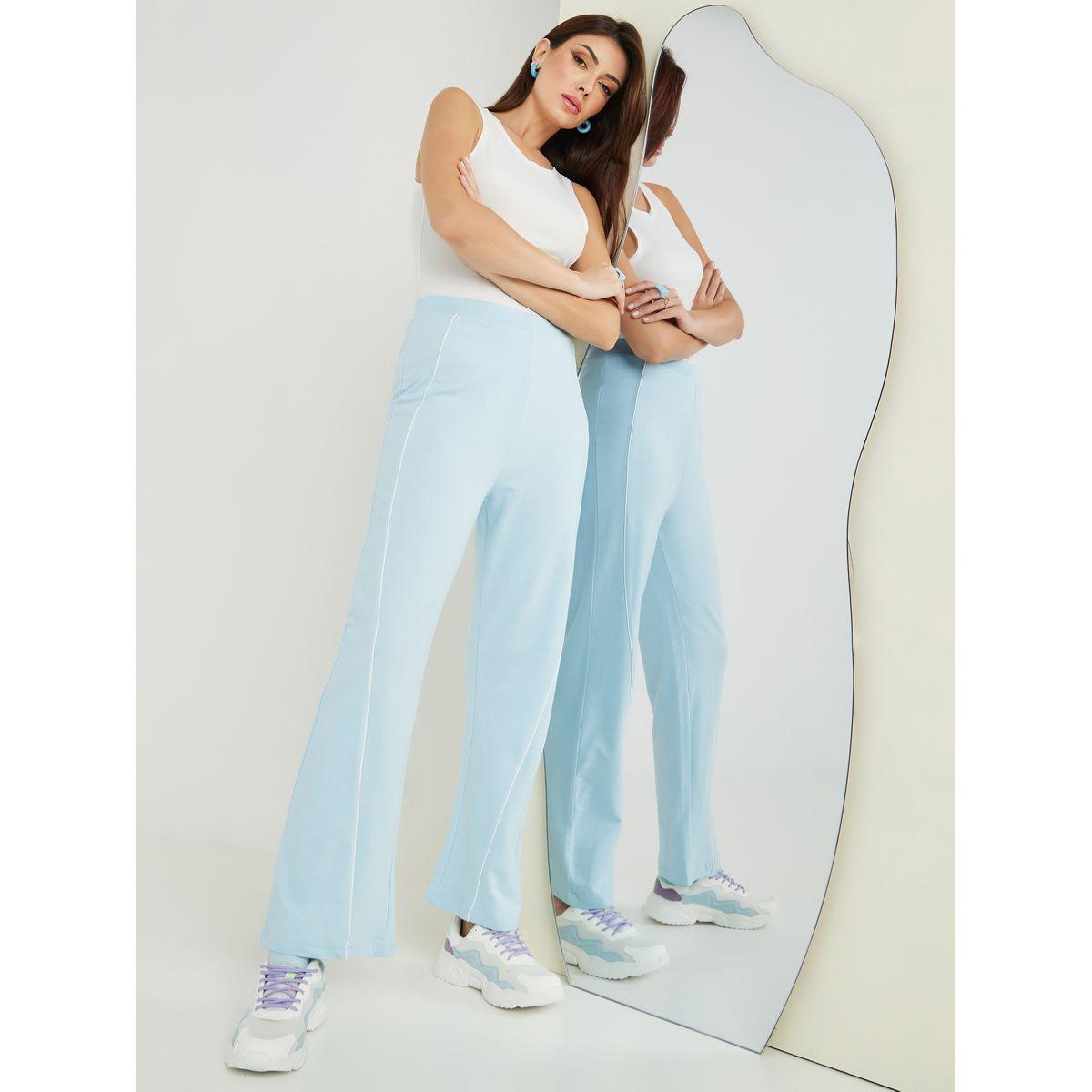 جوغر بقصة مستقيمة وحزوز-women-clothing-bottoms-joggers-image-1