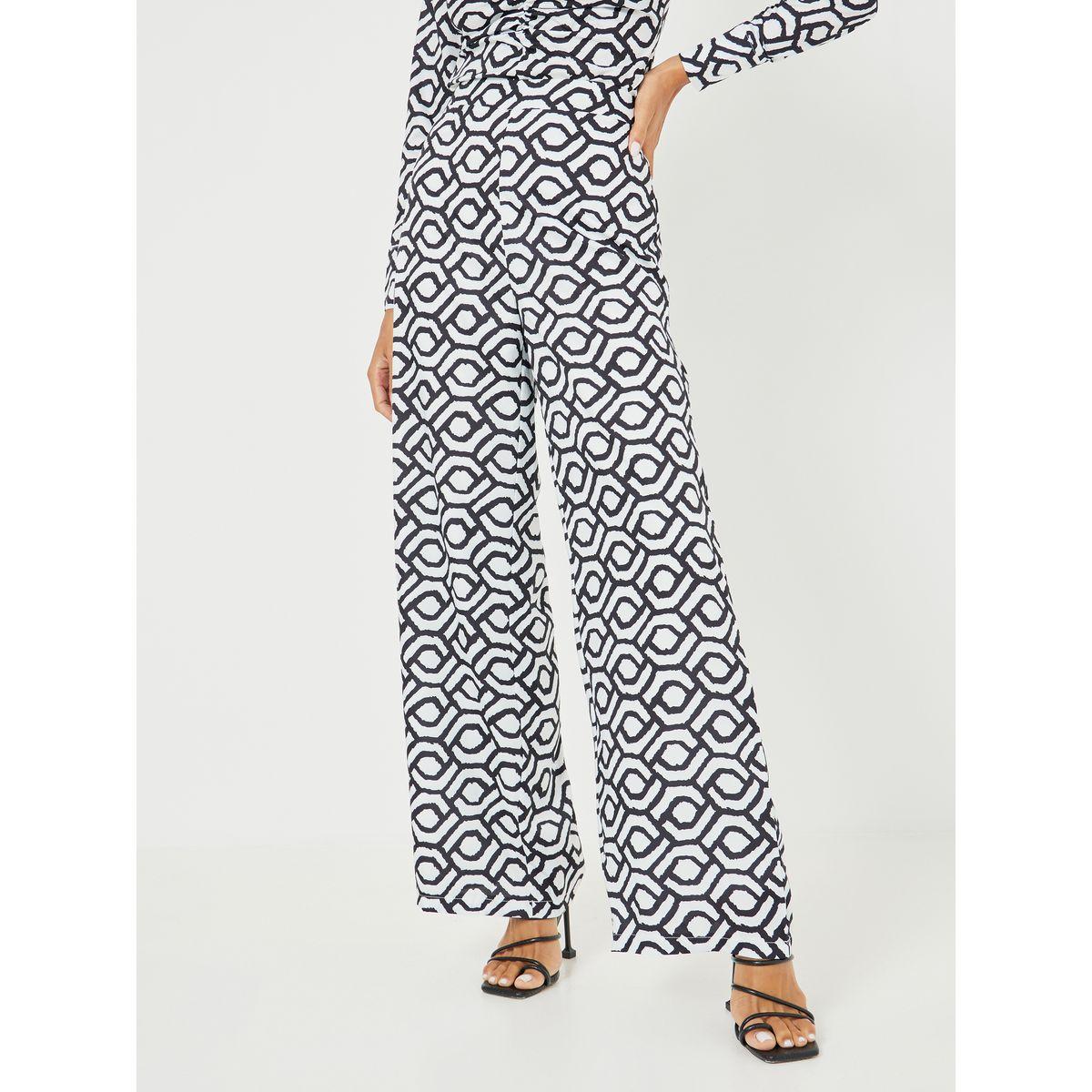Styli High Rise All Over Print Trouser-women-clothing-bottoms-trousers-image-1