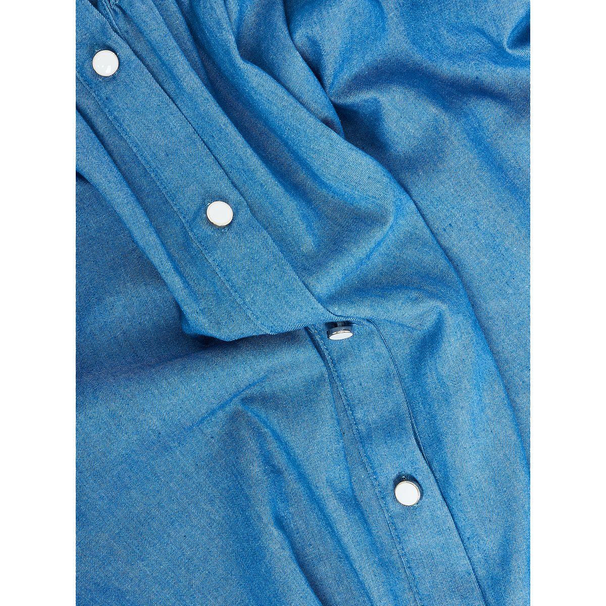 Styli Gathered Detail Buttoned Oversized Shirt-women-clothing-shirtsandblouses-shirts-image-5