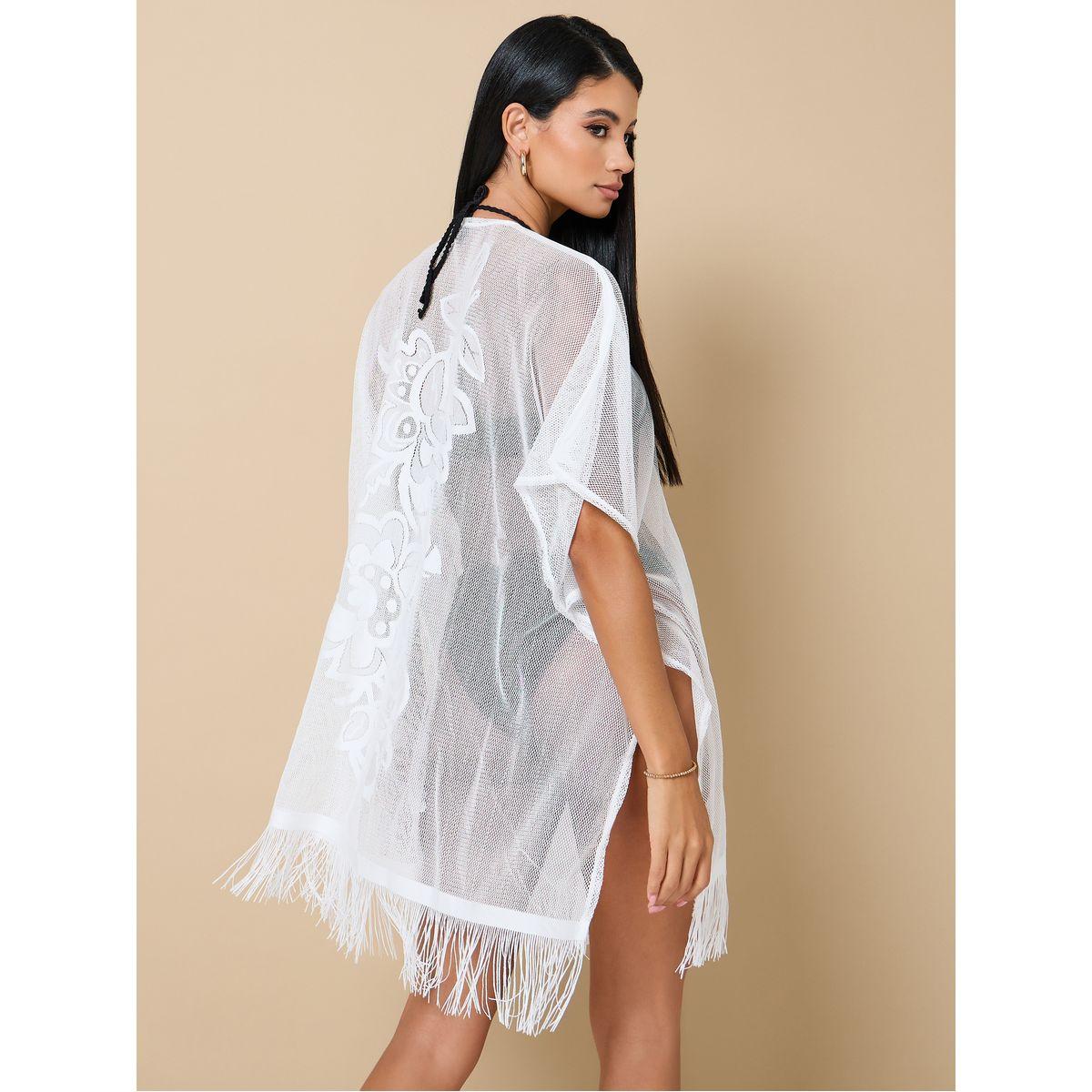 Styli Floral Placement Fringe Trim Kimono-women-clothing-swimandbeach-beach-beachwear-image-4