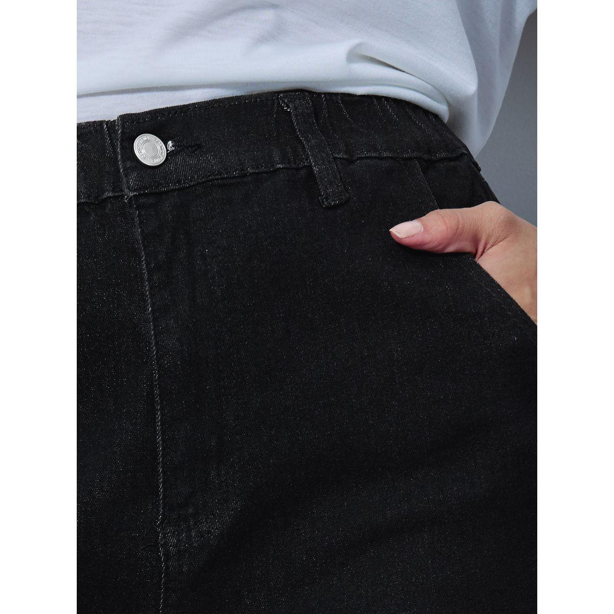 Styli High Rise Elasticated Band Mom Fit Jeans-women-clothing-bottoms-jeans-image-4