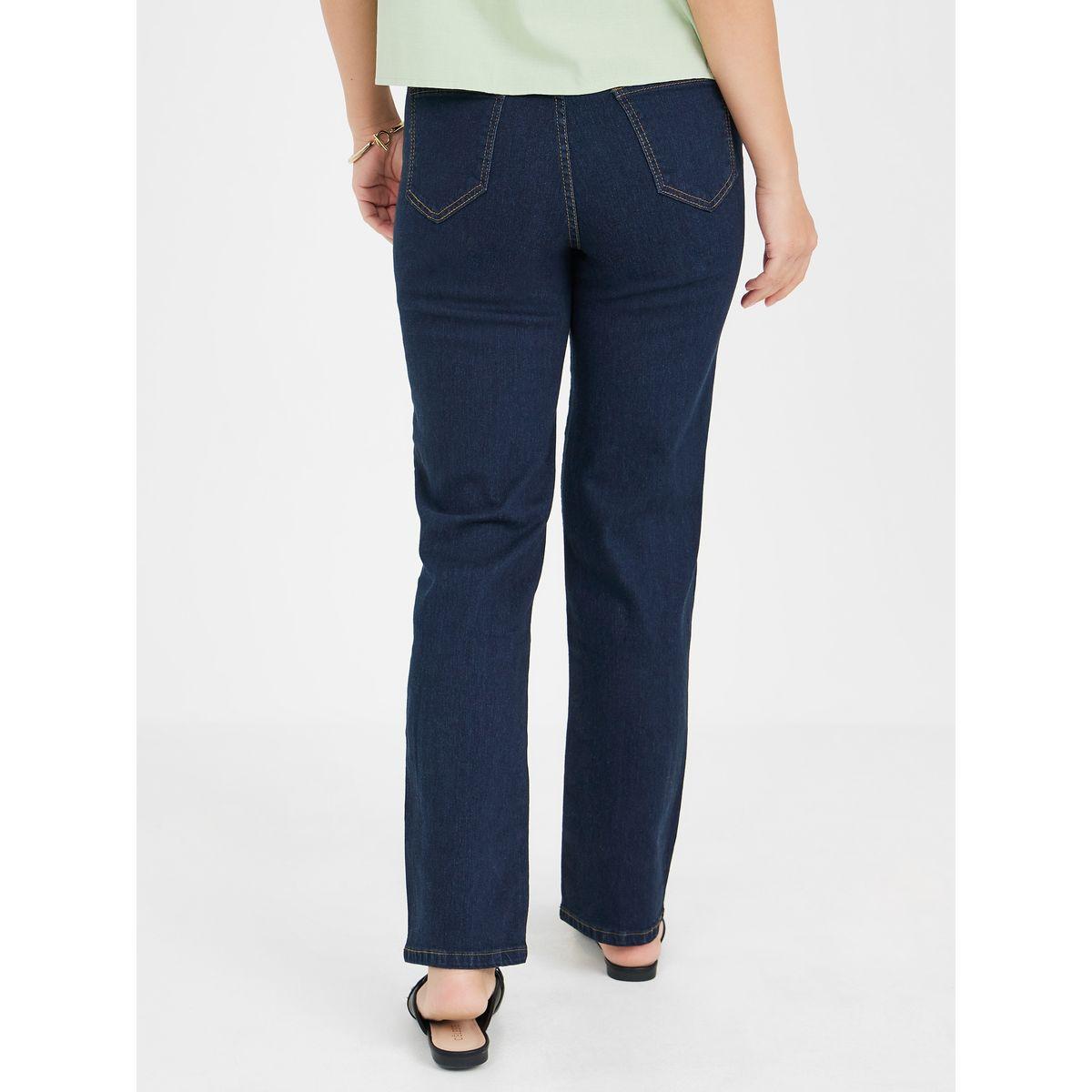 جينز بقصة مستقيمة وخصر عالي-women-clothing-bottoms-jeans-image-4