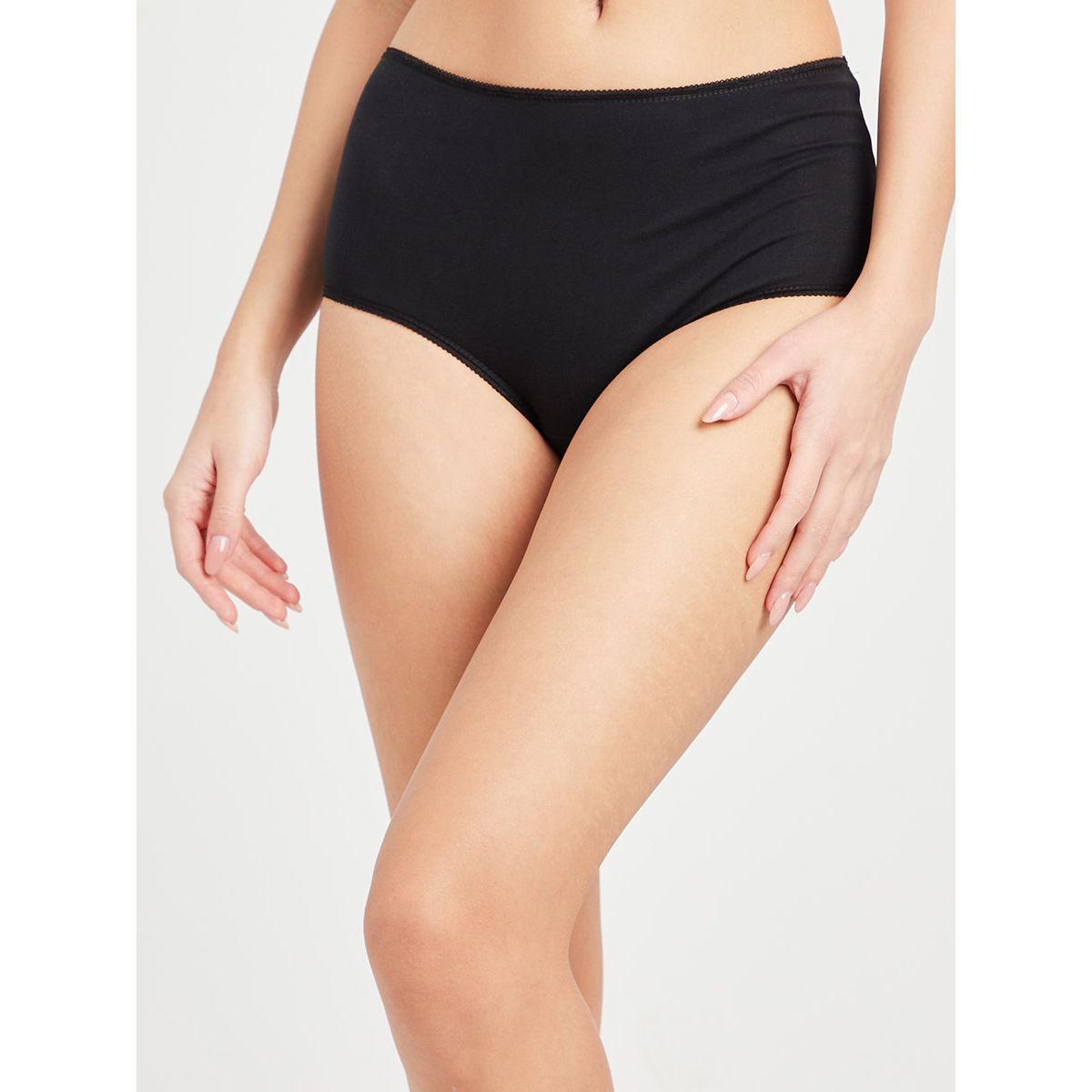 Styli Essentials Pack of 5 - Cotton Solid Full Brief-women-clothing-lingerie-panties-image-3