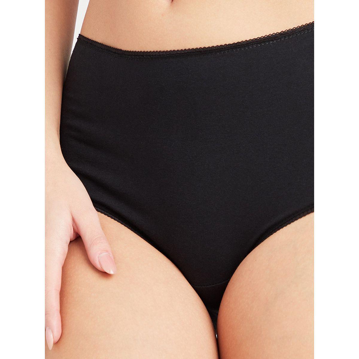 Styli Essentials Pack of 5 - Cotton Solid Full Brief-women-clothing-lingerie-panties-image-4
