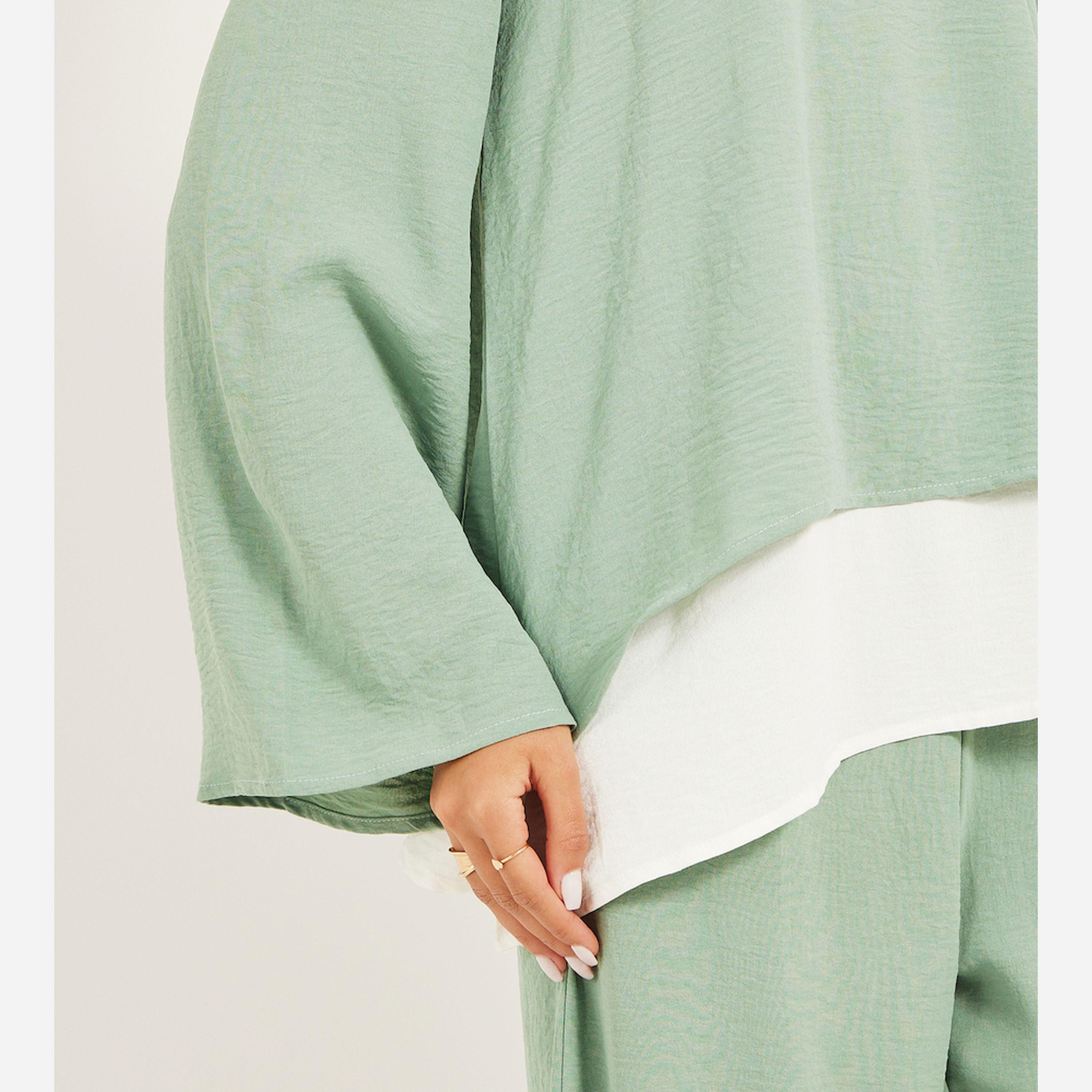 Styli Wide Leg Pants And Long Top Modest Set-women-arabicclothing-sets-image-4