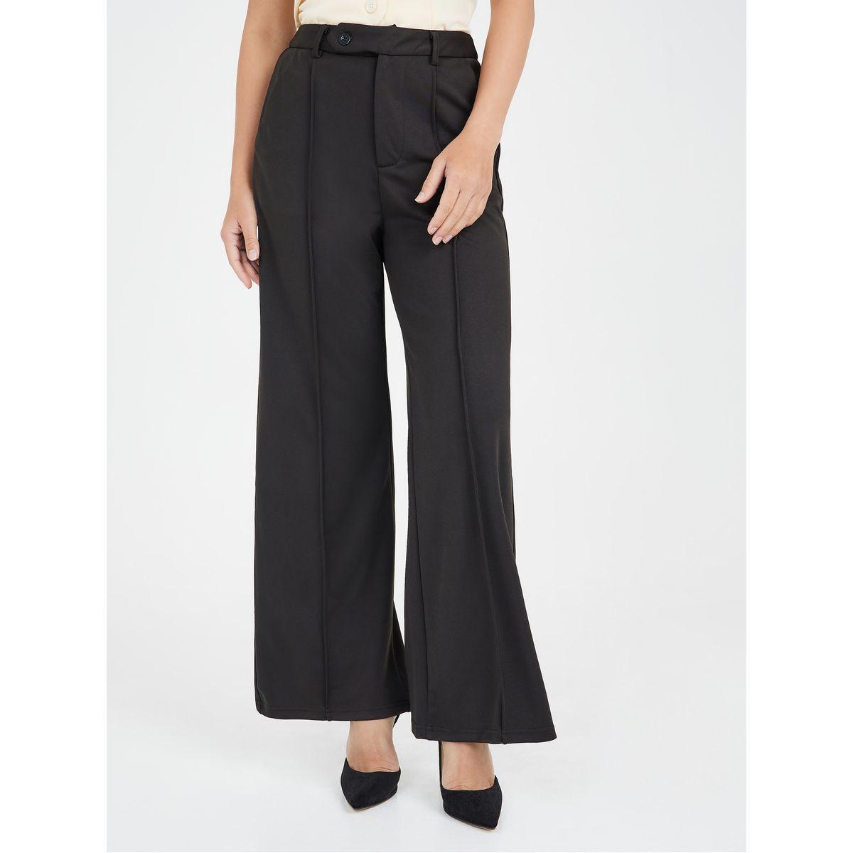 بنطال بقصة واسعة ودرزات-women-clothing-bottoms-trousers-image-1