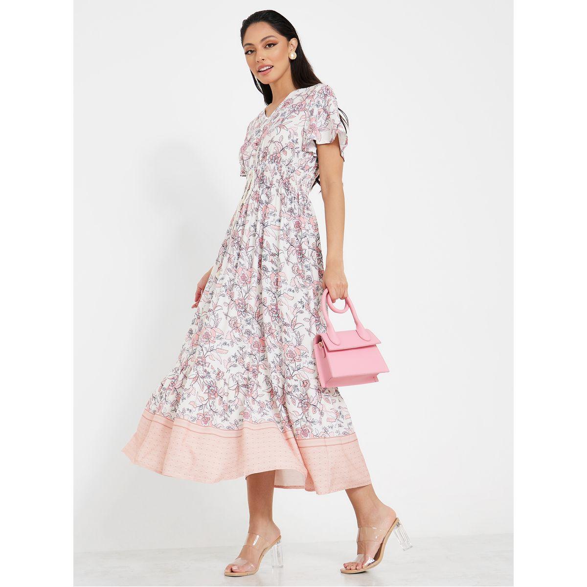 فستان طويل مطبع بزهور-women-clothing-dresses-image-1