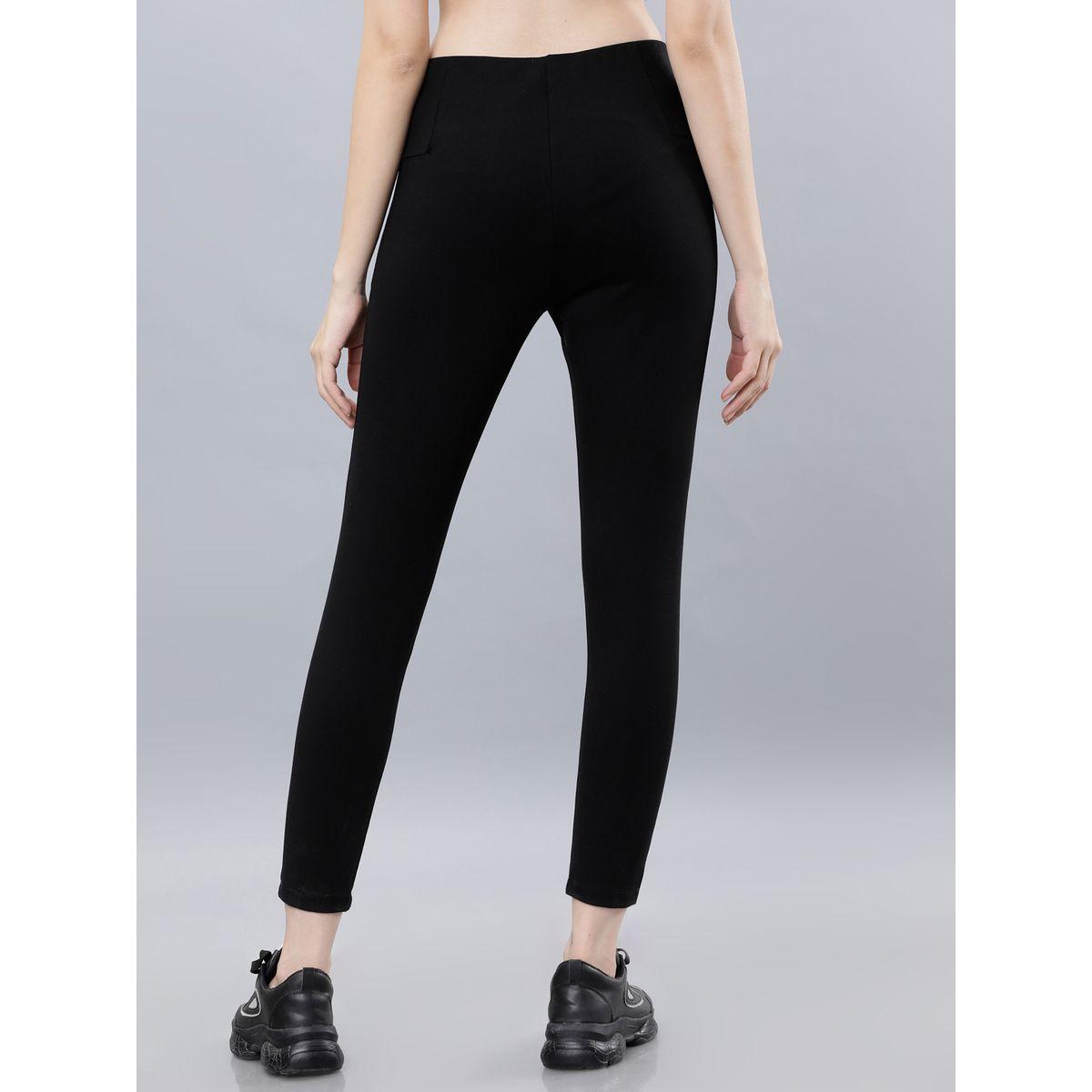 Tokyo Talkies X Styli Button Detail Slim Fit Trousers-women-clothing-bottoms-trousers-image-3
