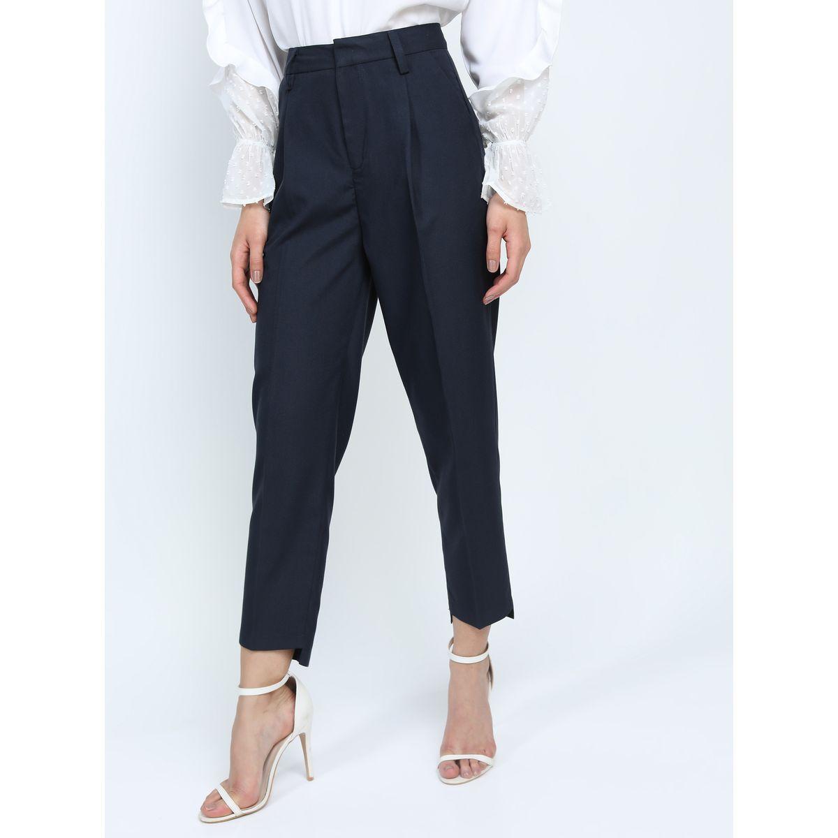 بنطال بقصة مريحة وكسرات طوكيو توكيز × ستايلي-women-clothing-bottoms-trousers-image-4