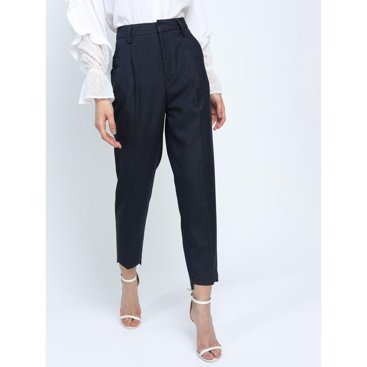 بنطال بقصة مريحة وكسرات طوكيو توكيز × ستايلي-women-clothing-bottoms-trousers-image-6