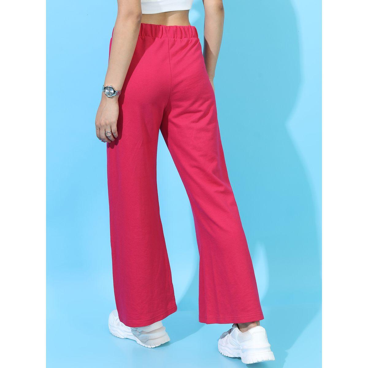Tokyo Talkies X Styli Solid Flared Trouser with Drawstring-women-clothing-bottoms-trousers-image-3