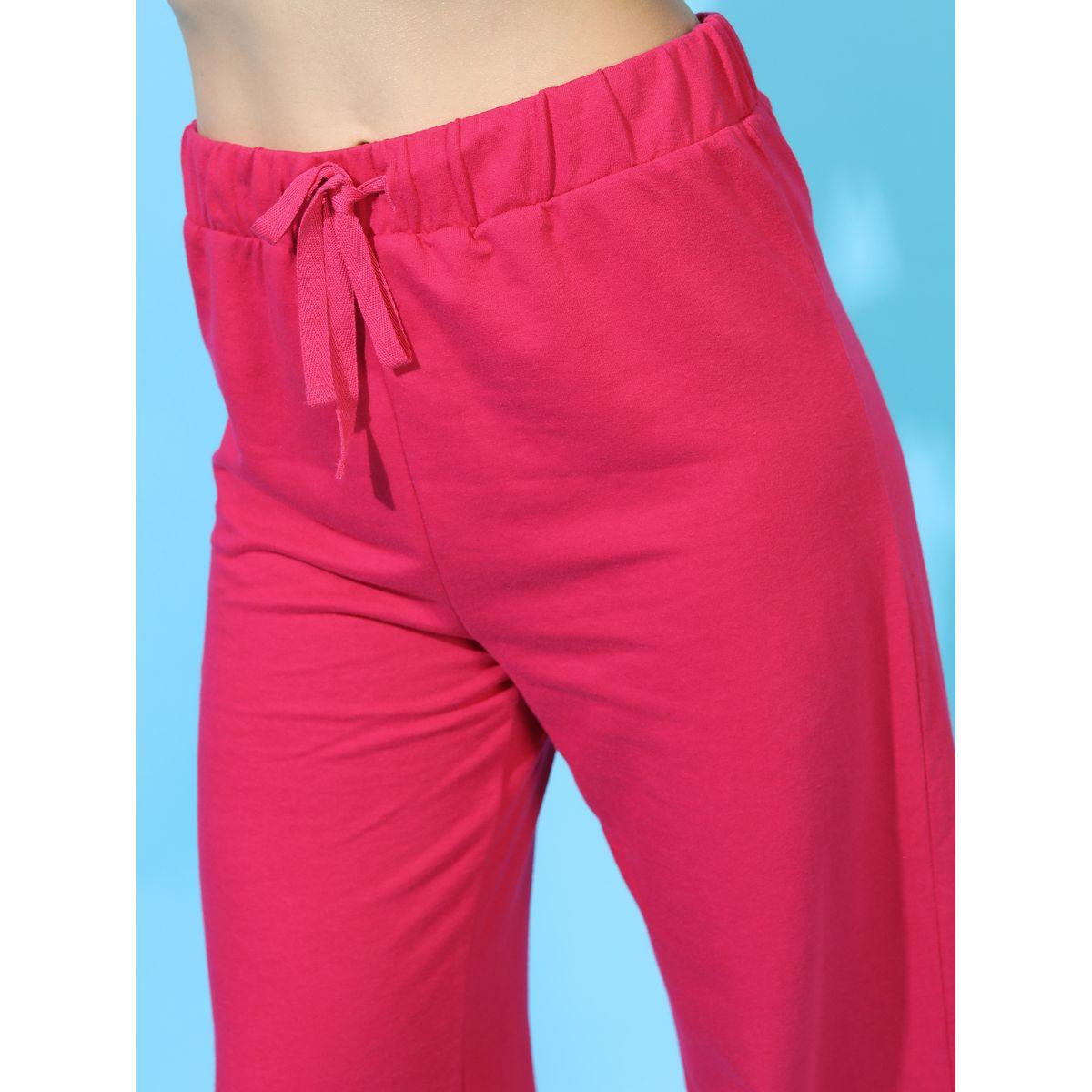 Tokyo Talkies X Styli Solid Flared Trouser with Drawstring-women-clothing-bottoms-trousers-image-4