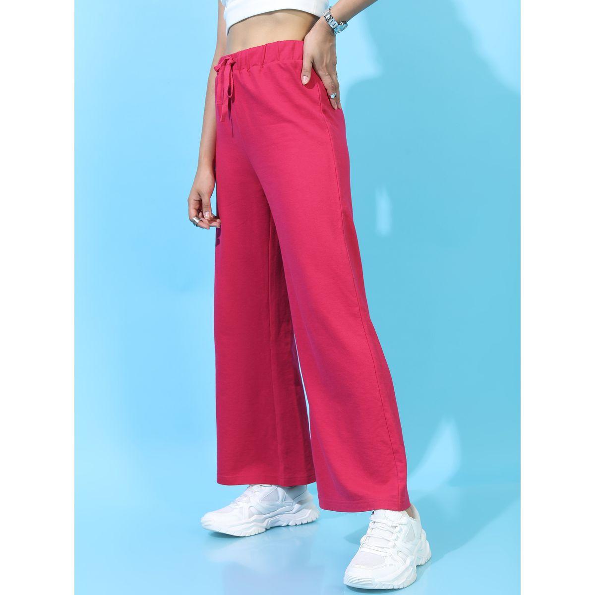 Tokyo Talkies X Styli Solid Flared Trouser with Drawstring-women-clothing-bottoms-trousers-image-5